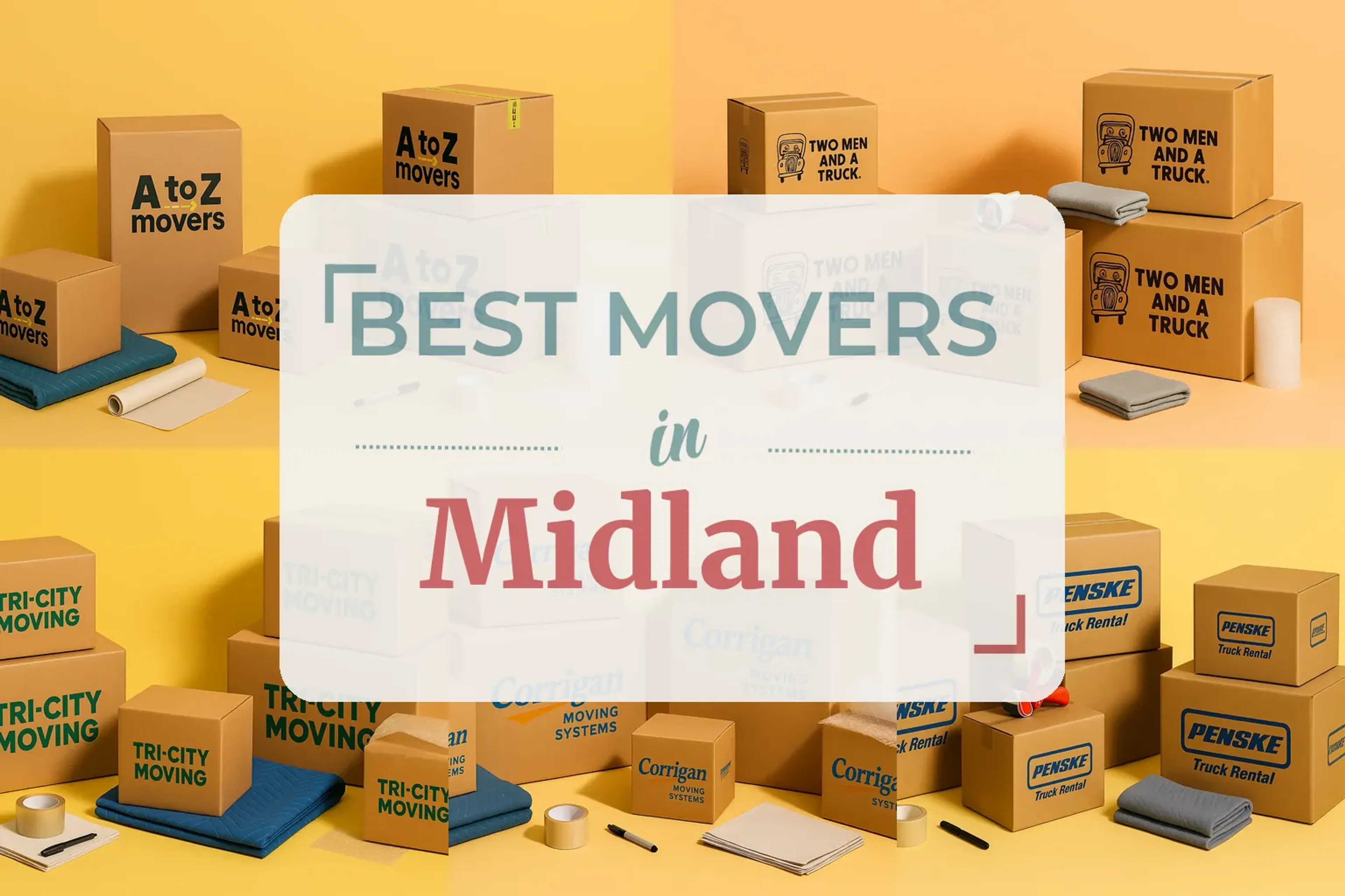 Side-by-side comparison of Midland moving companies