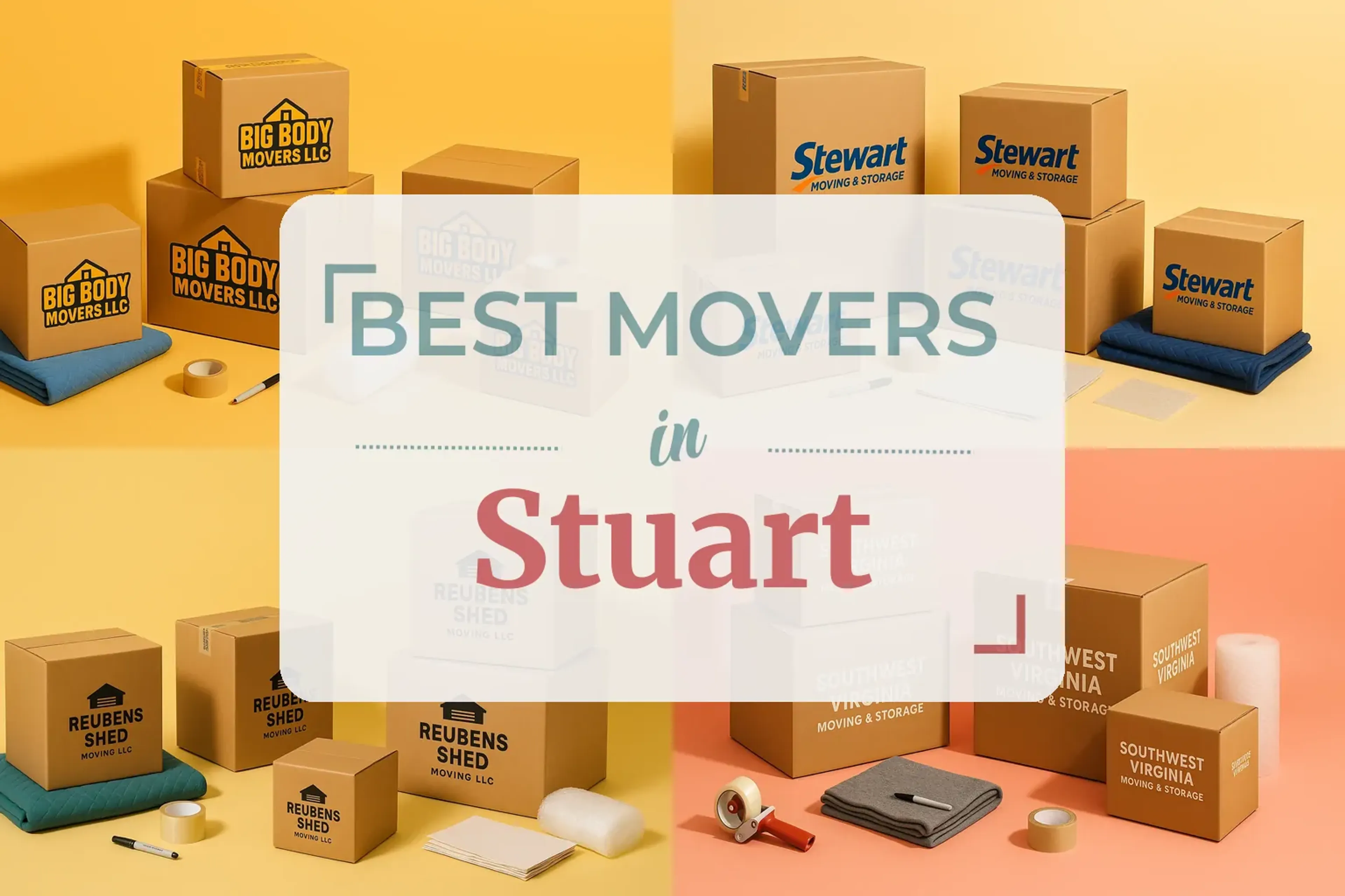 Side-by-side comparison of Stuart moving companies