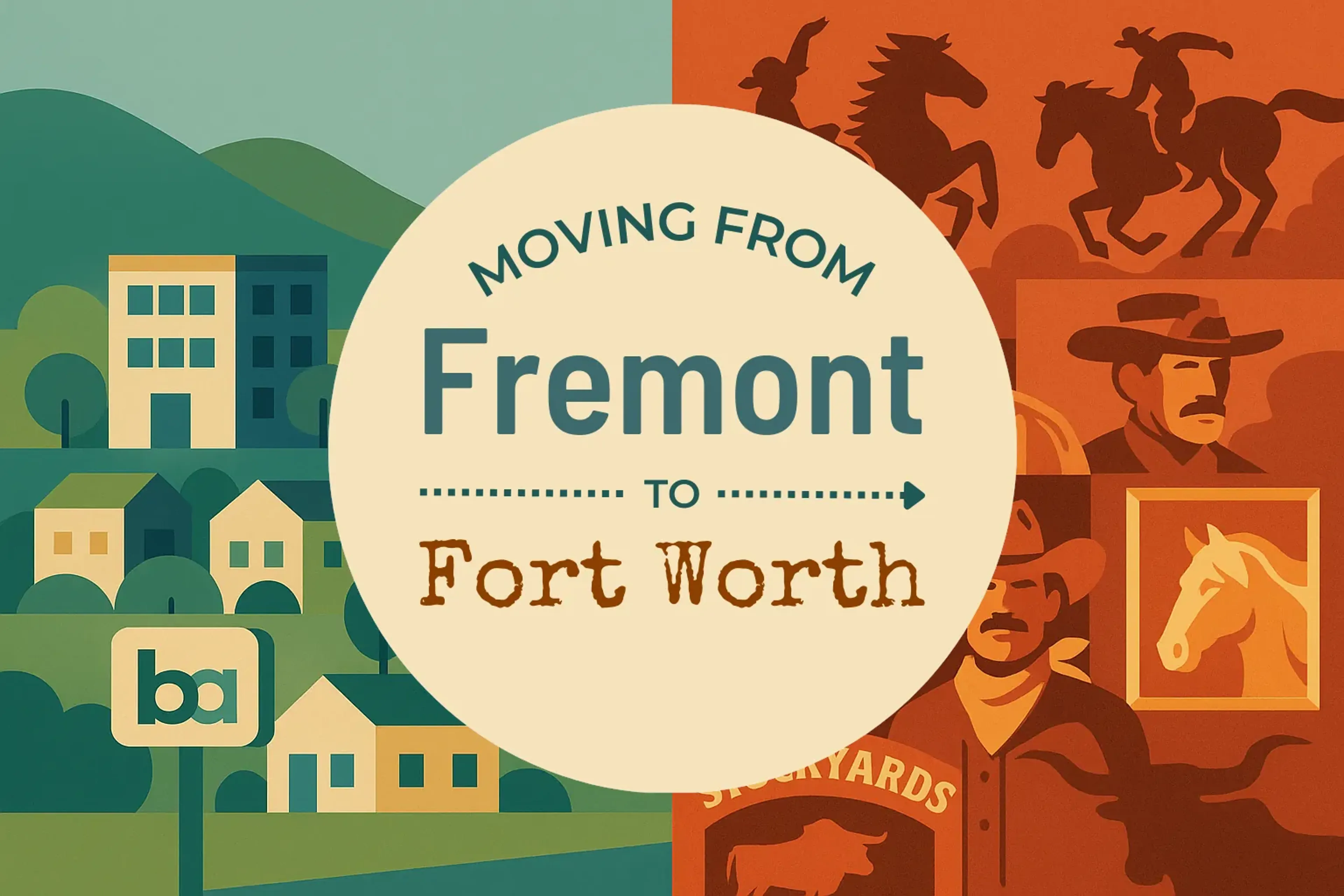 Side-by-side comparison of Fremont to Fort Worth moving companies
