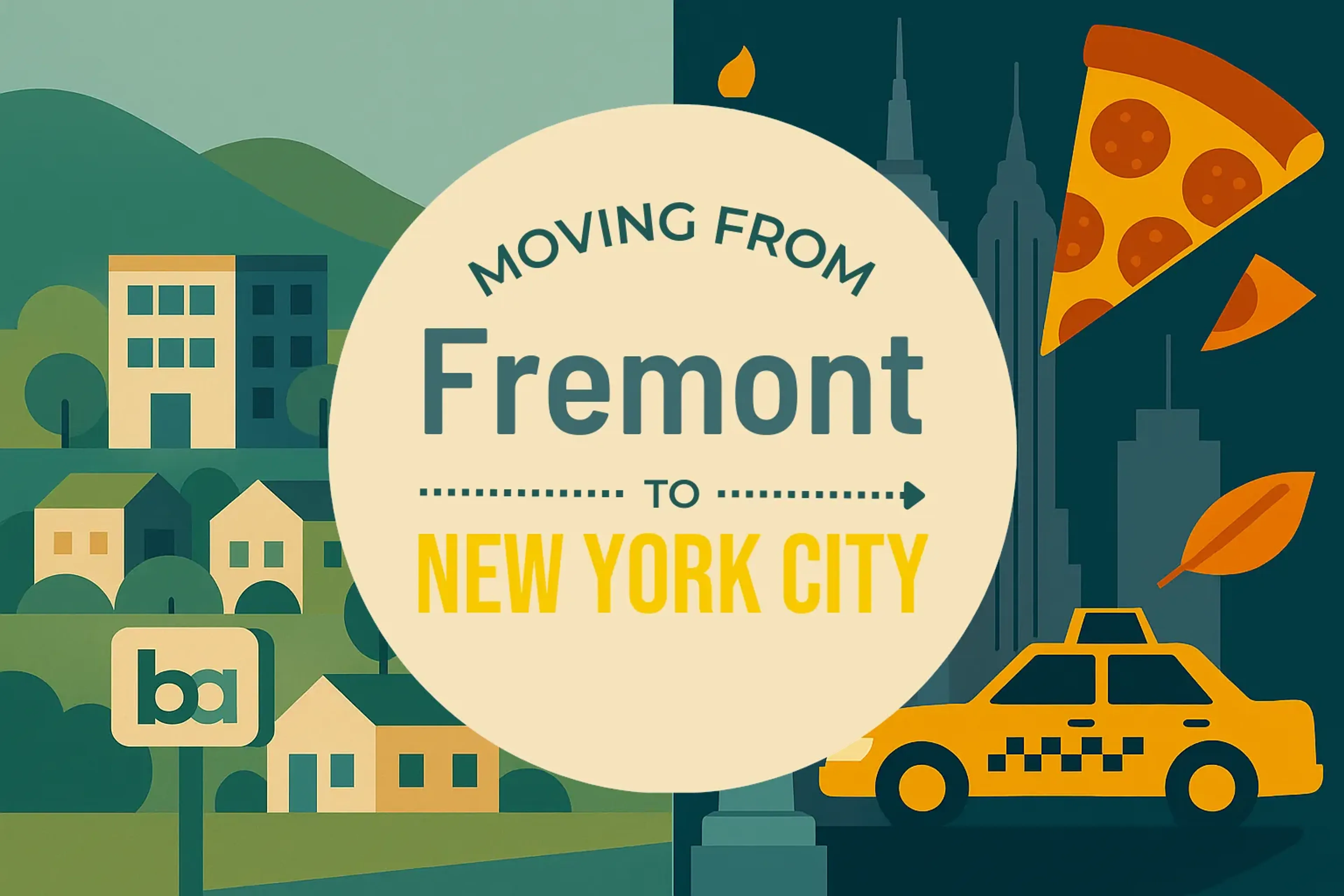 Side-by-side comparison of Fremont to New York City moving companies
