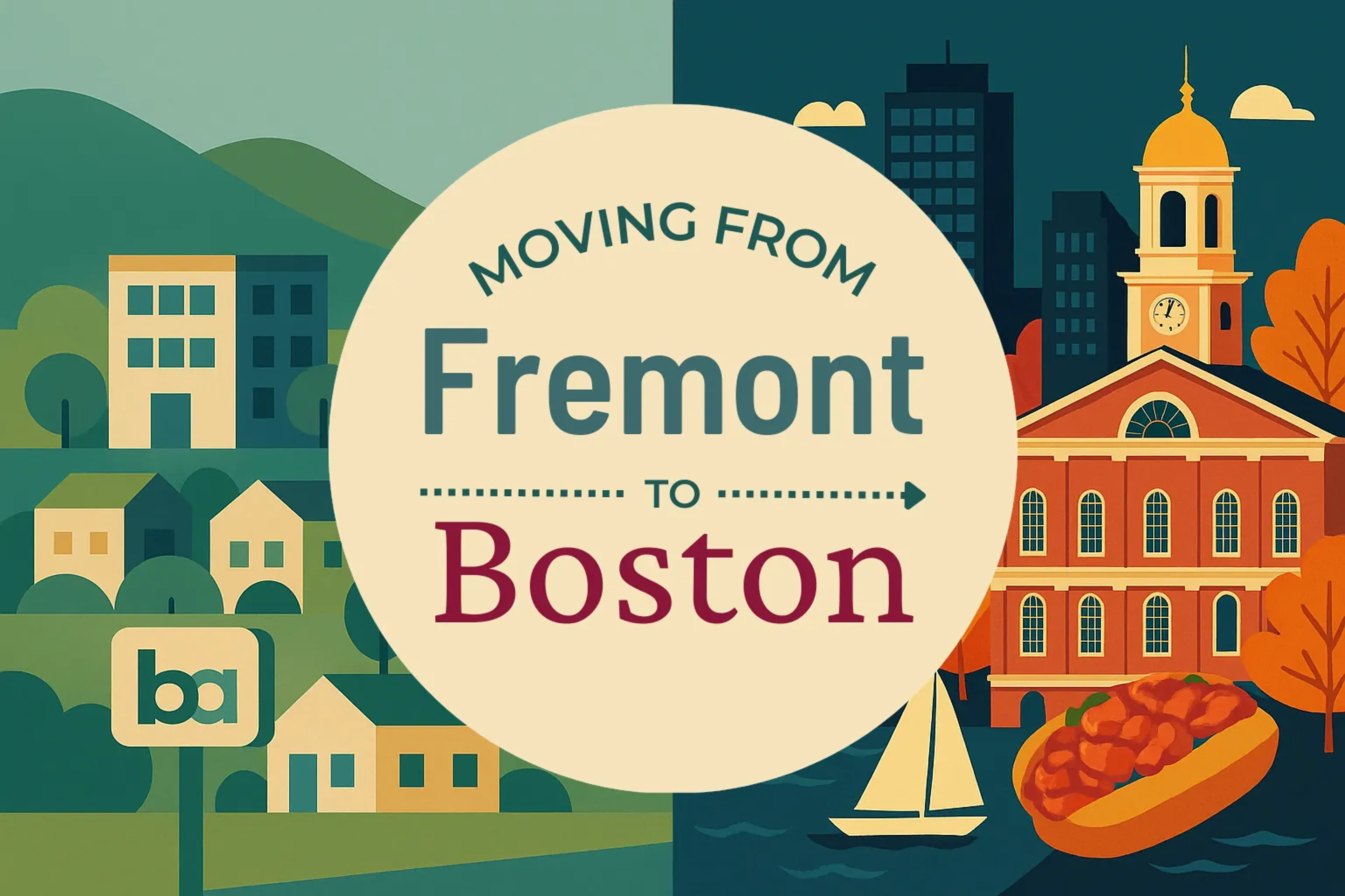 Side-by-side comparison of Fremont to Boston moving companies