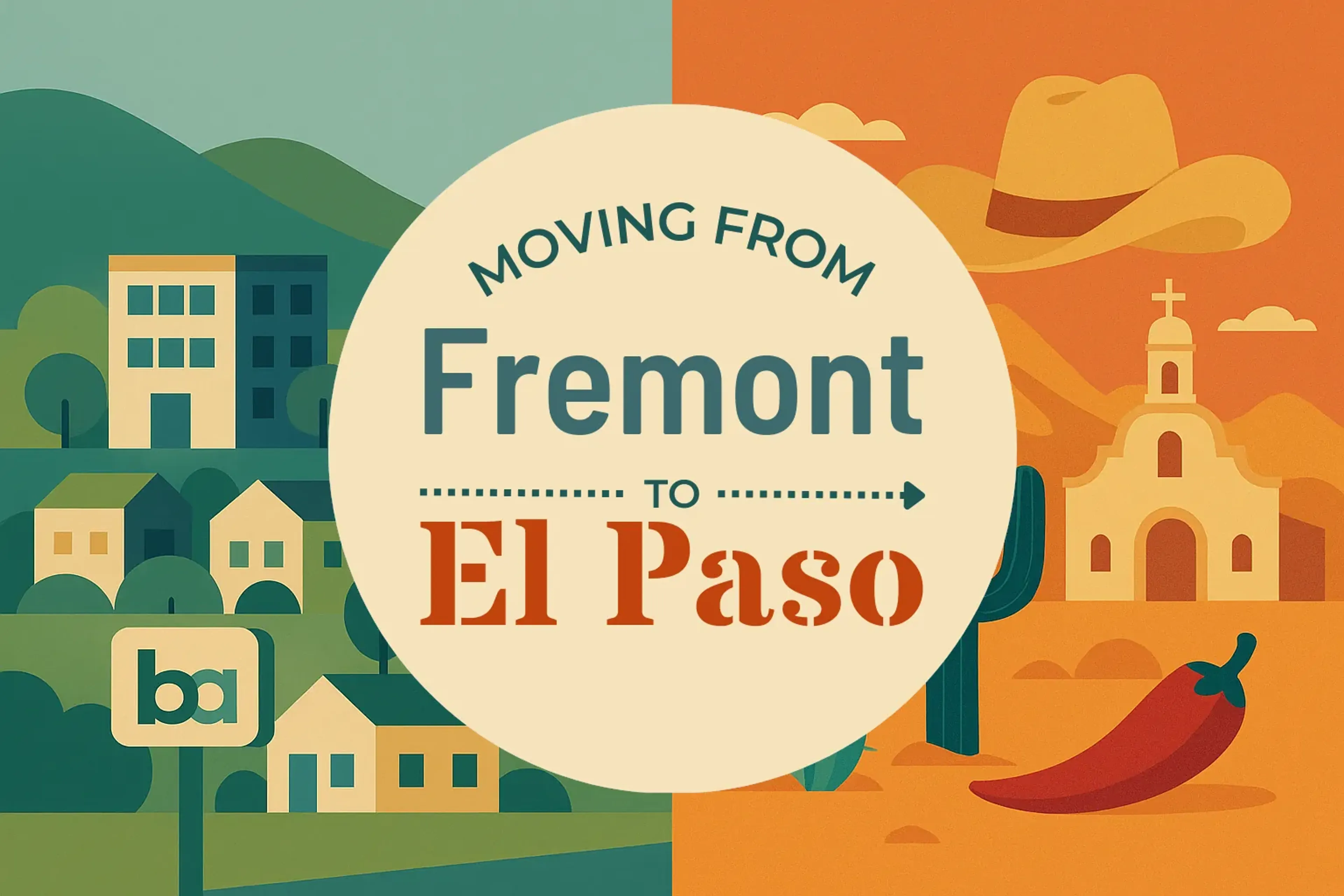Side-by-side comparison of Fremont to El Paso moving companies