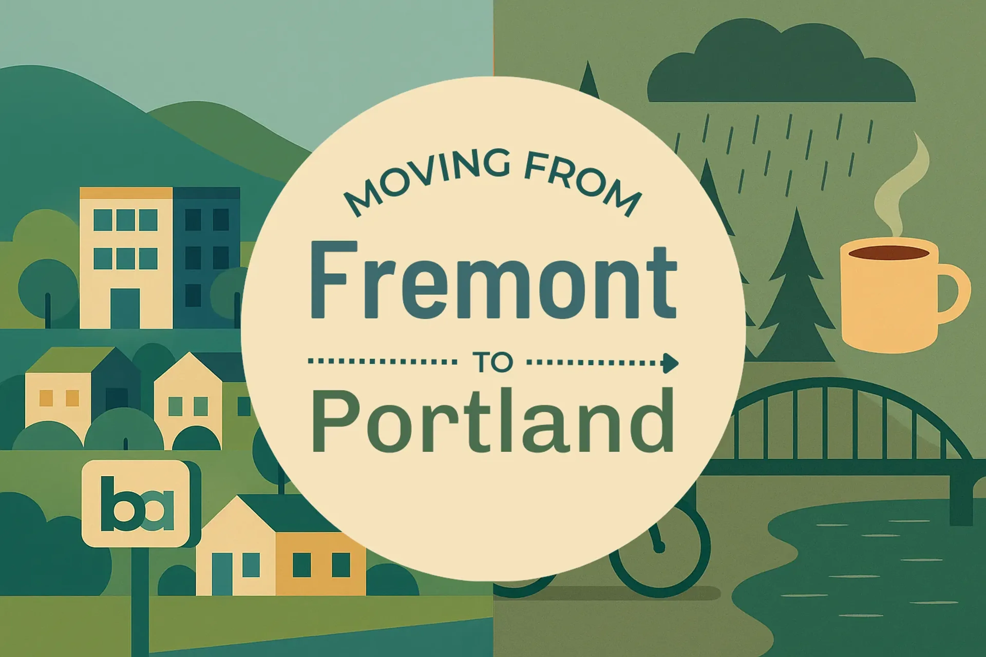 Side-by-side comparison of Fremont to Portland moving companies