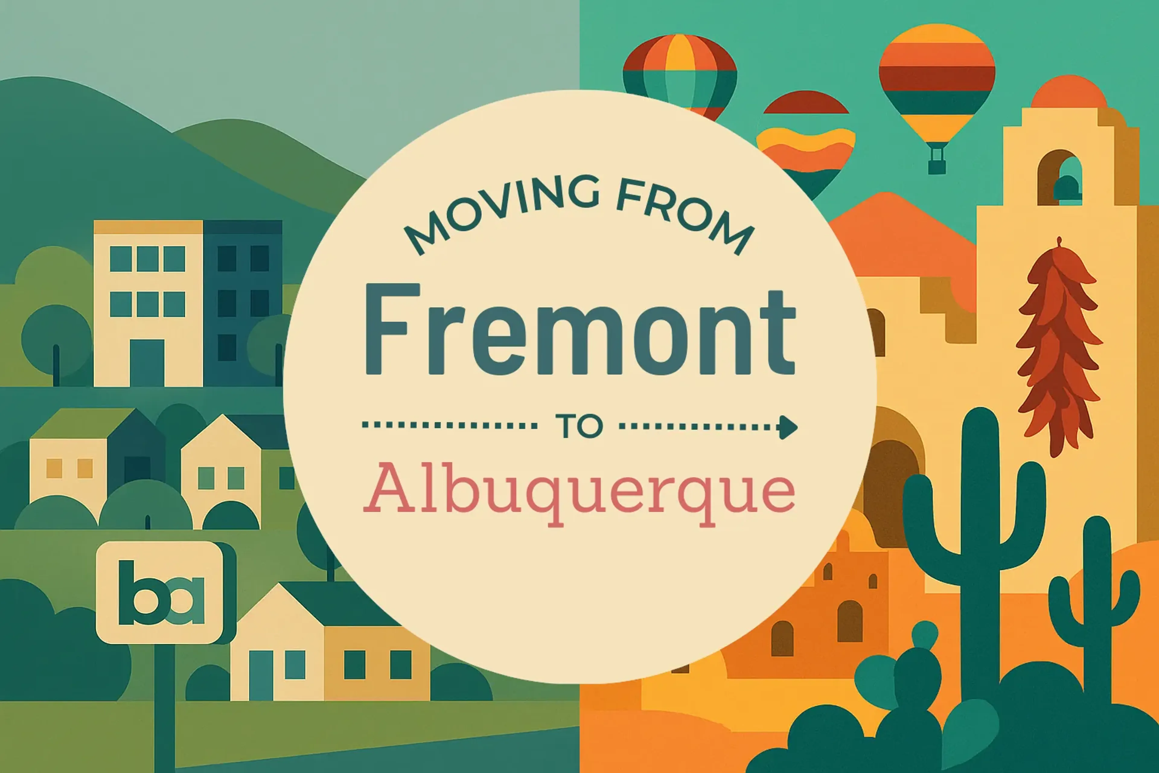Side-by-side comparison of Fremont to Albuquerque moving companies