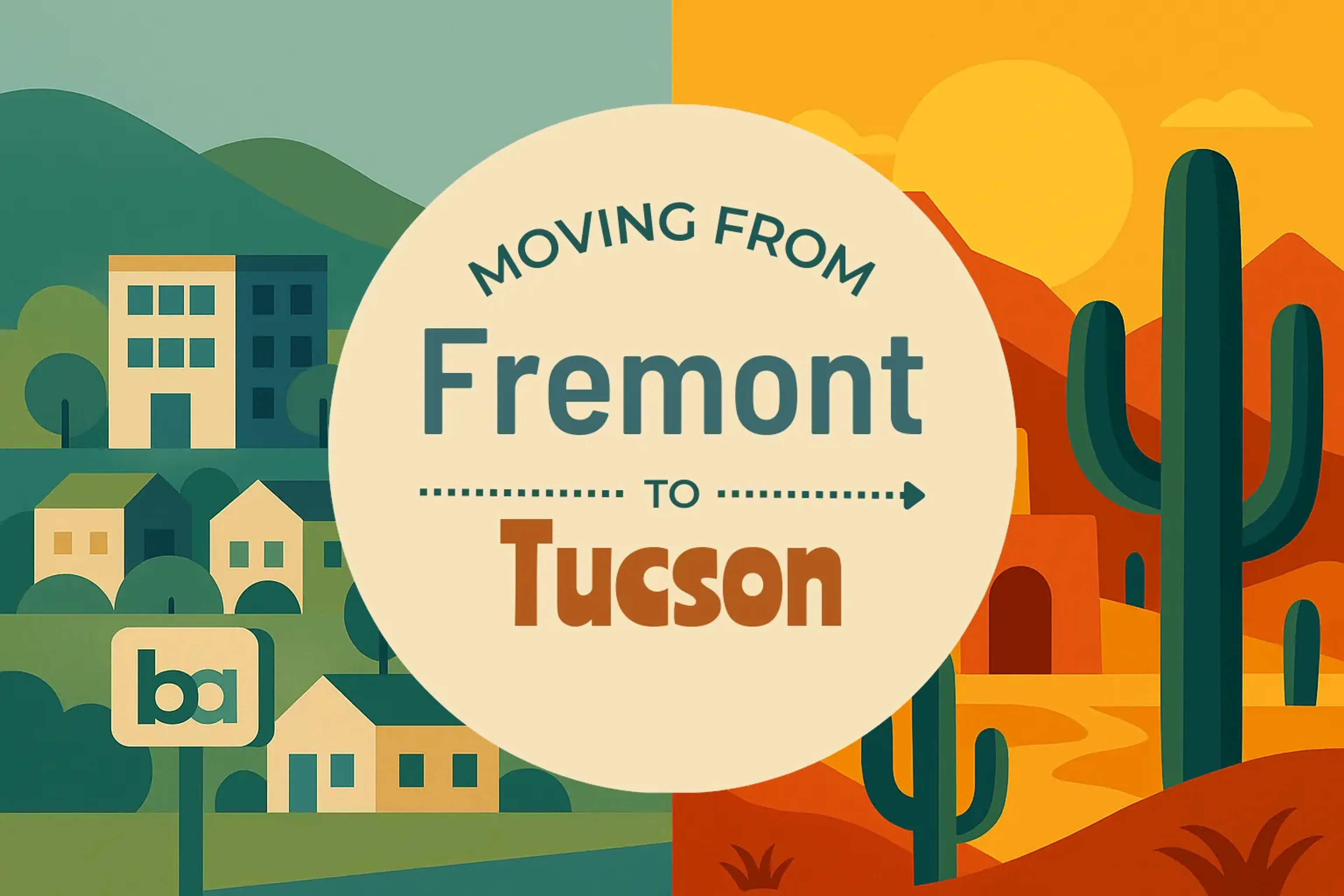 Side-by-side comparison of Fremont to Tucson moving companies