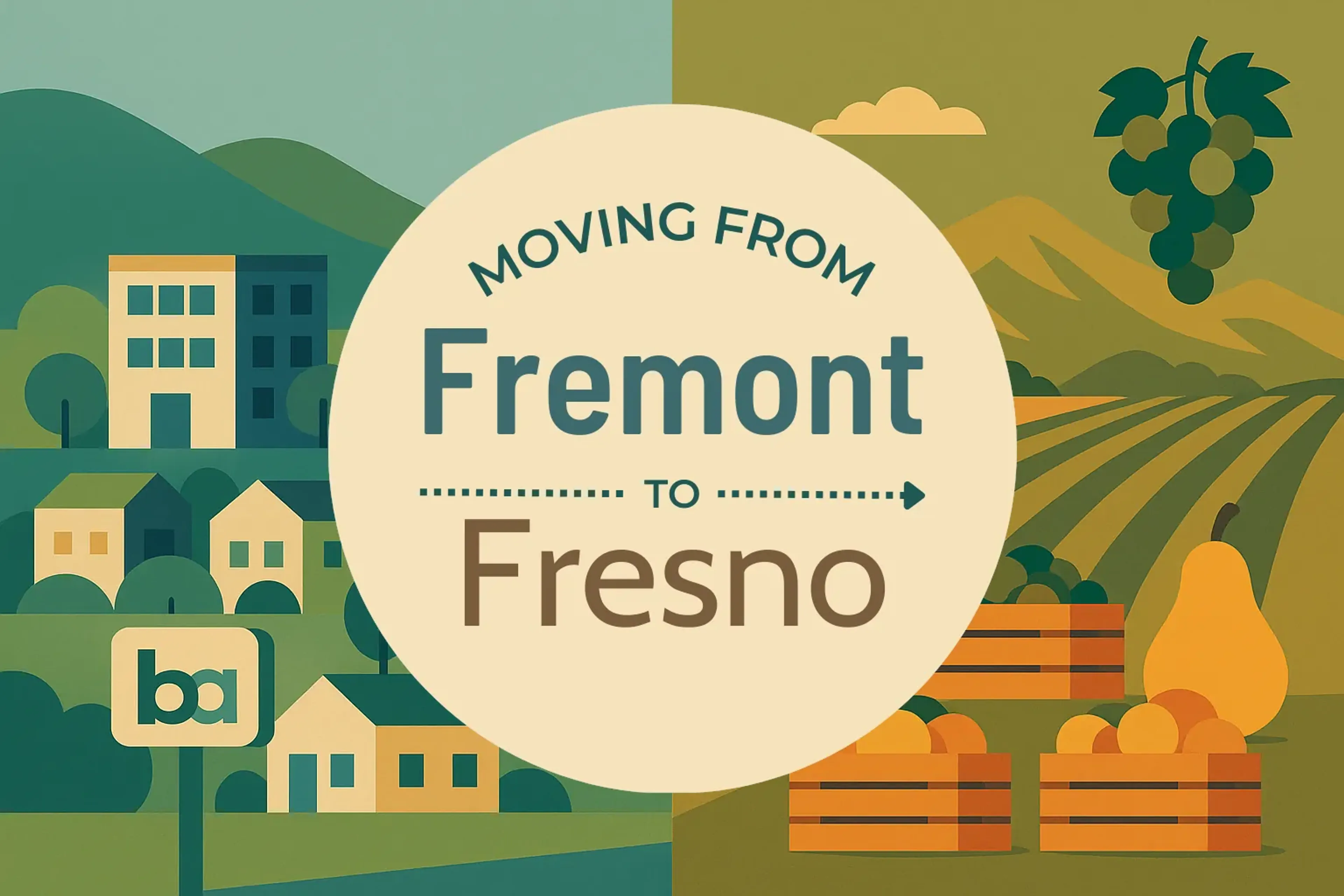 Side-by-side comparison of Fremont to Fresno moving companies