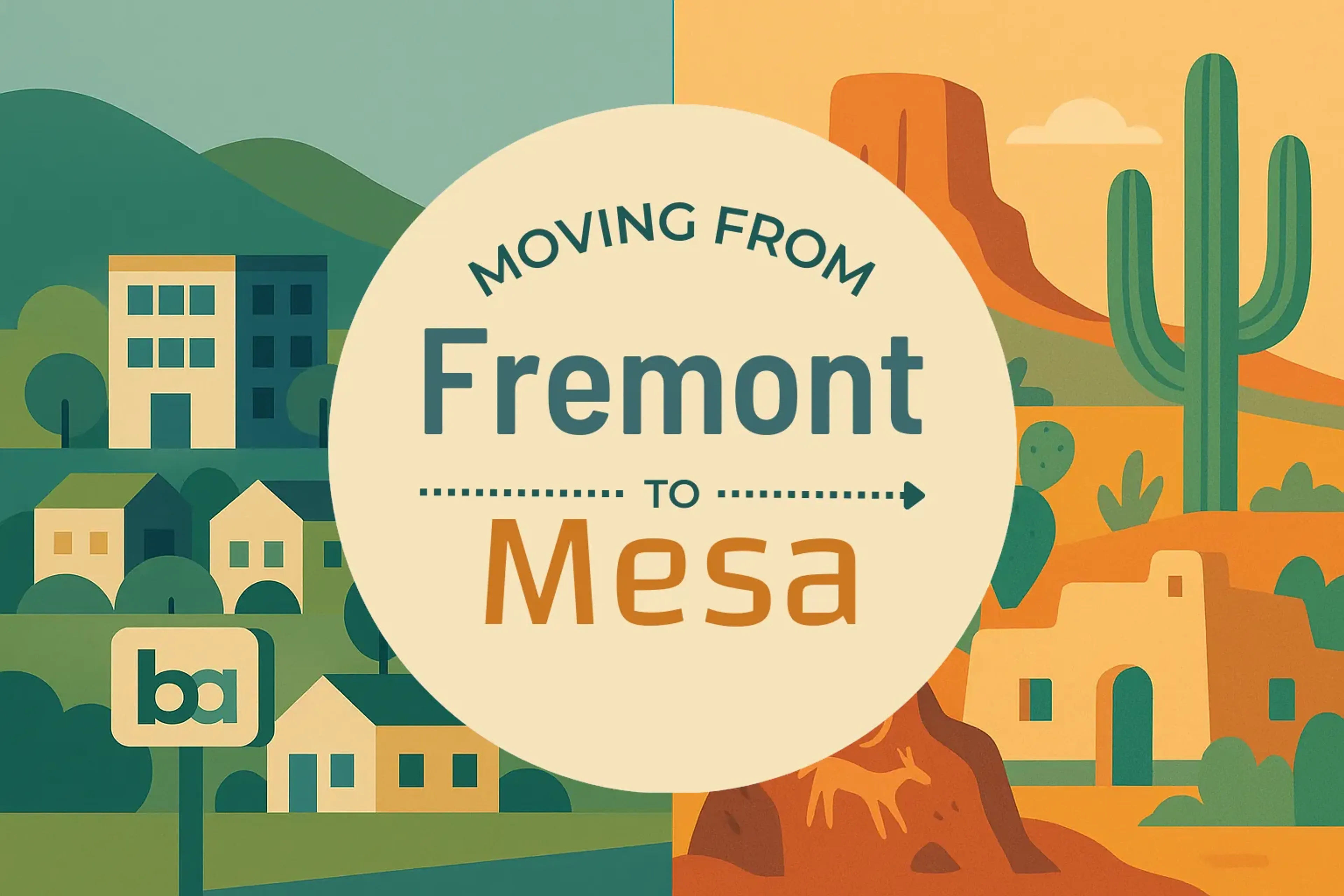 Side-by-side comparison of Fremont to Mesa moving companies