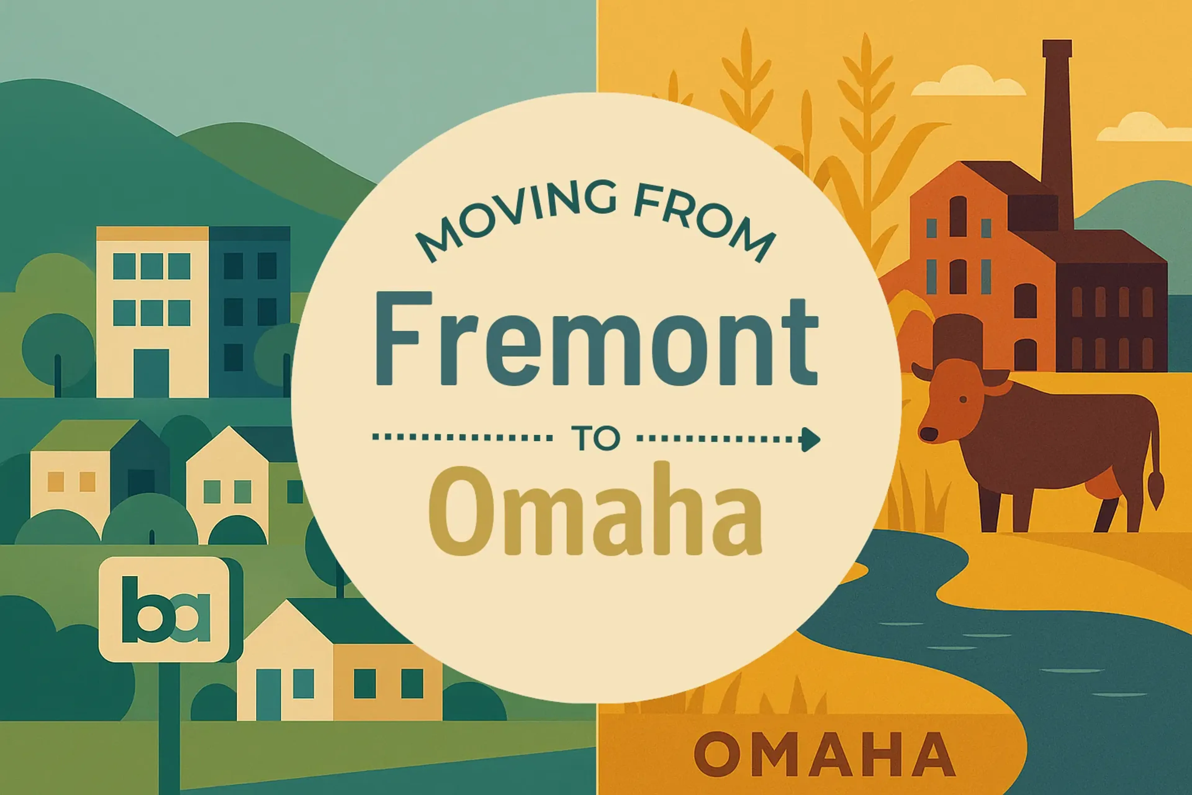 Side-by-side comparison of Fremont to Omaha moving companies