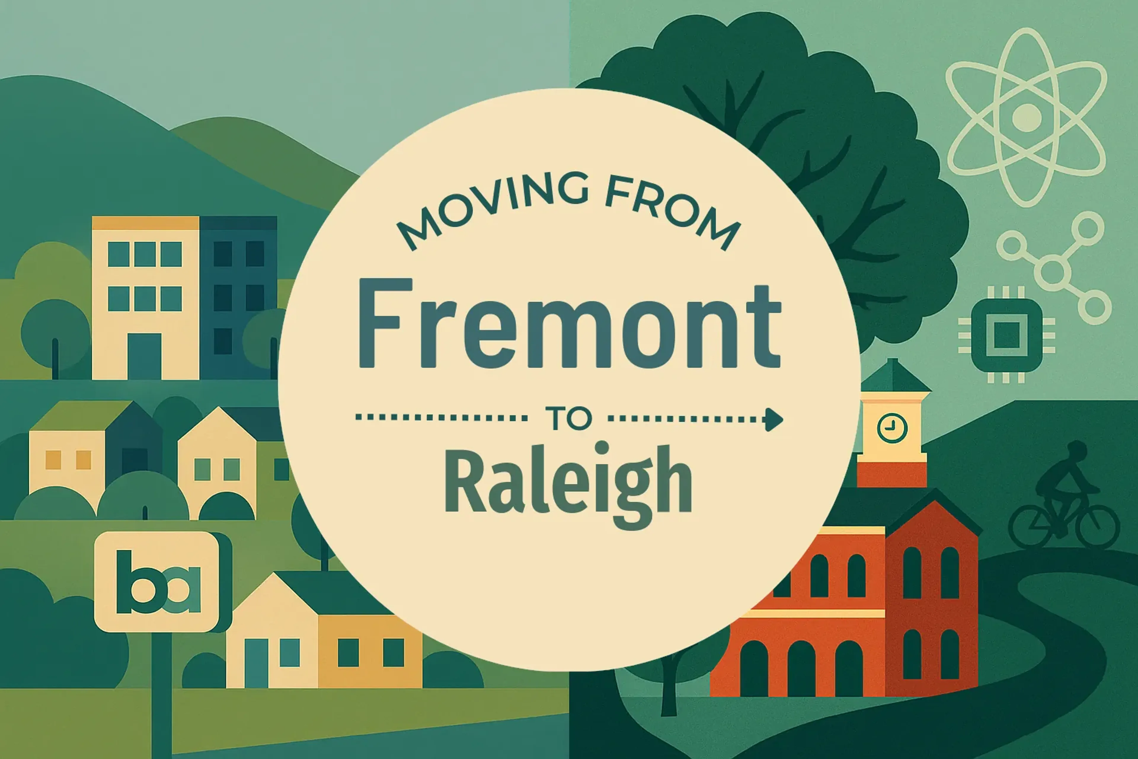 Side-by-side comparison of Fremont to Raleigh moving companies