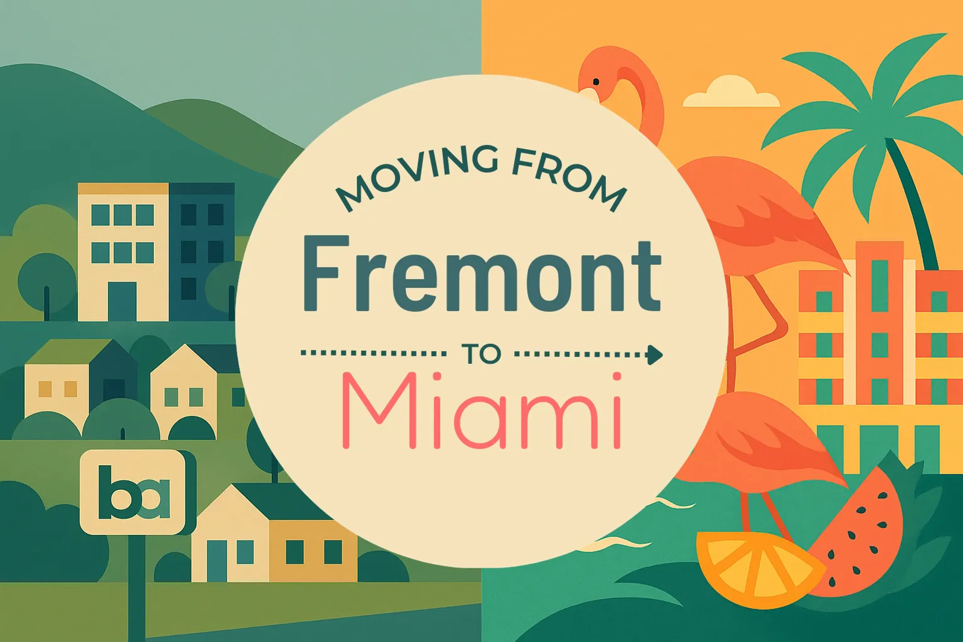 Side-by-side comparison of Fremont to Miami moving companies