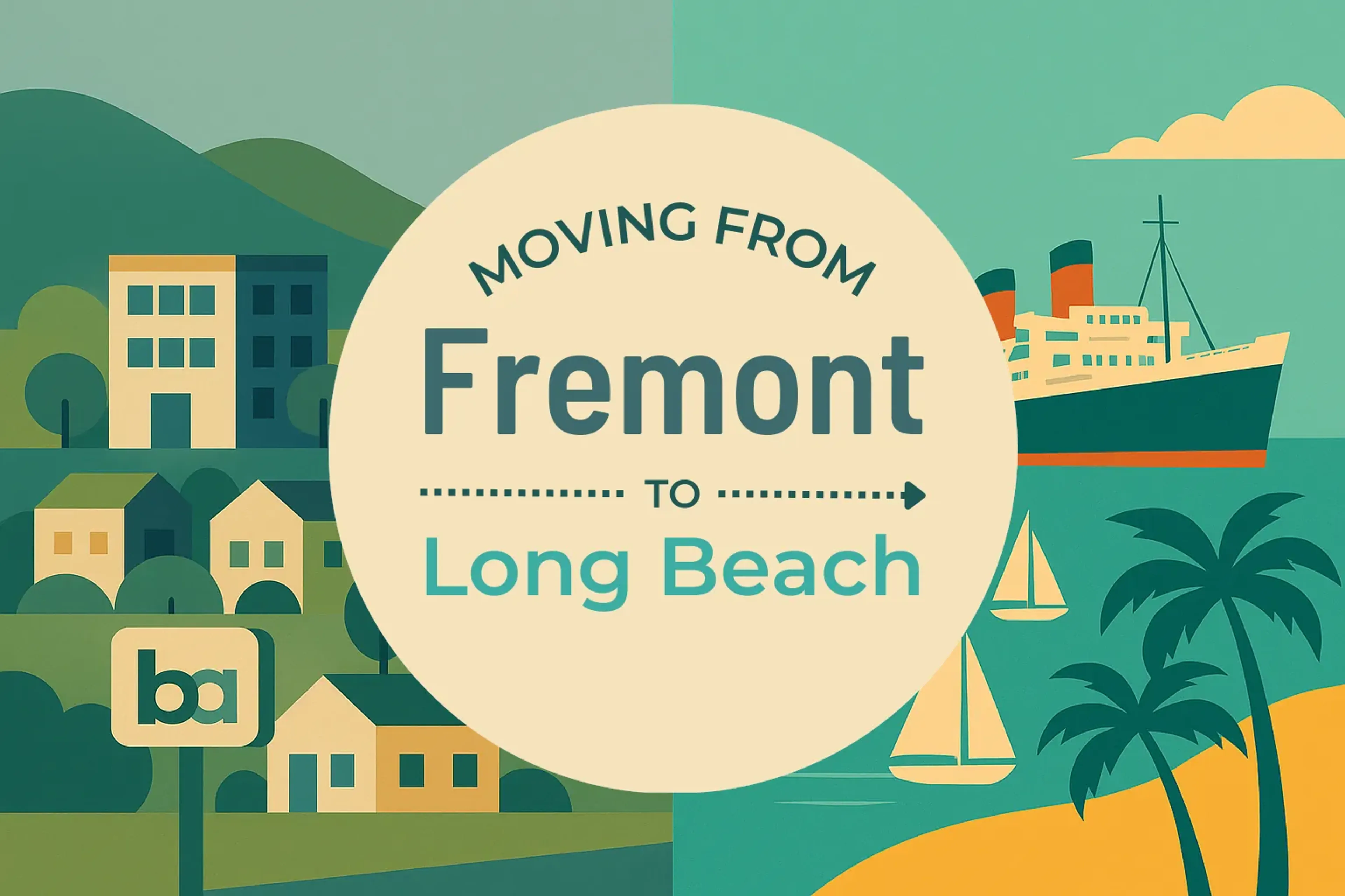 Side-by-side comparison of Fremont to Long Beach moving companies