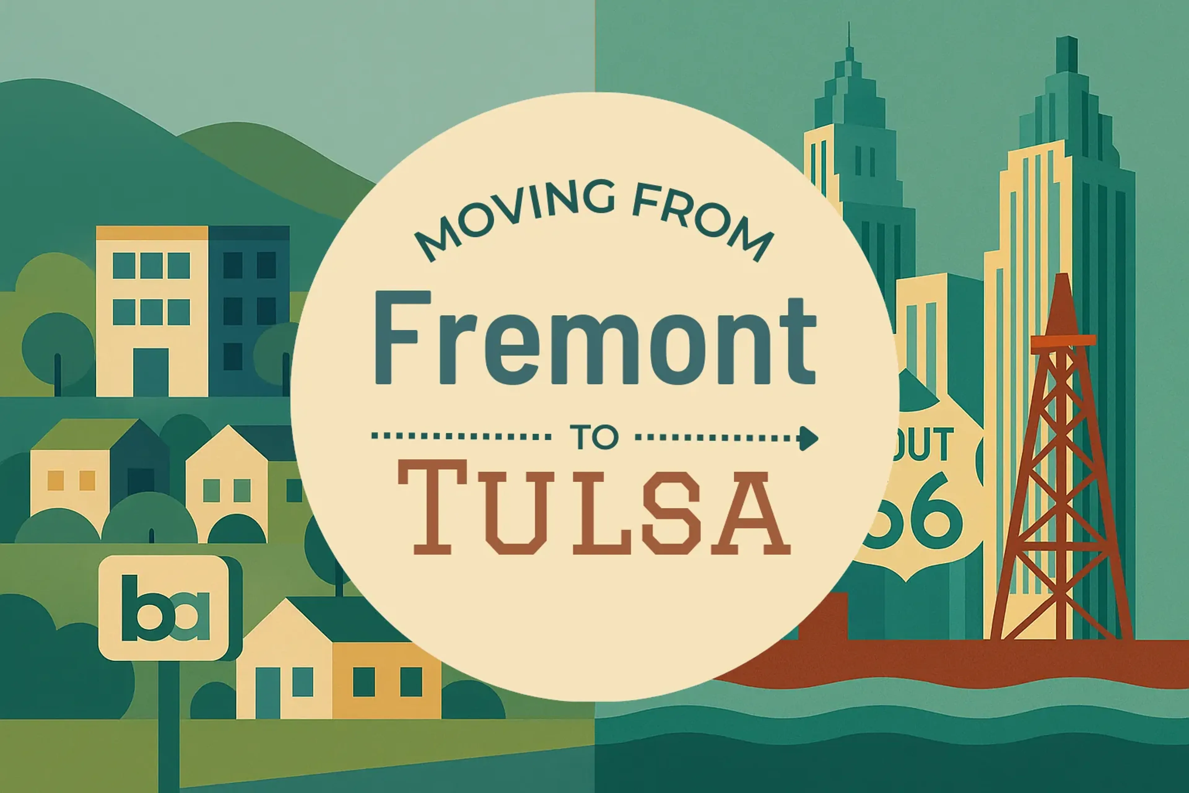 Side-by-side comparison of Fremont to Tulsa moving companies