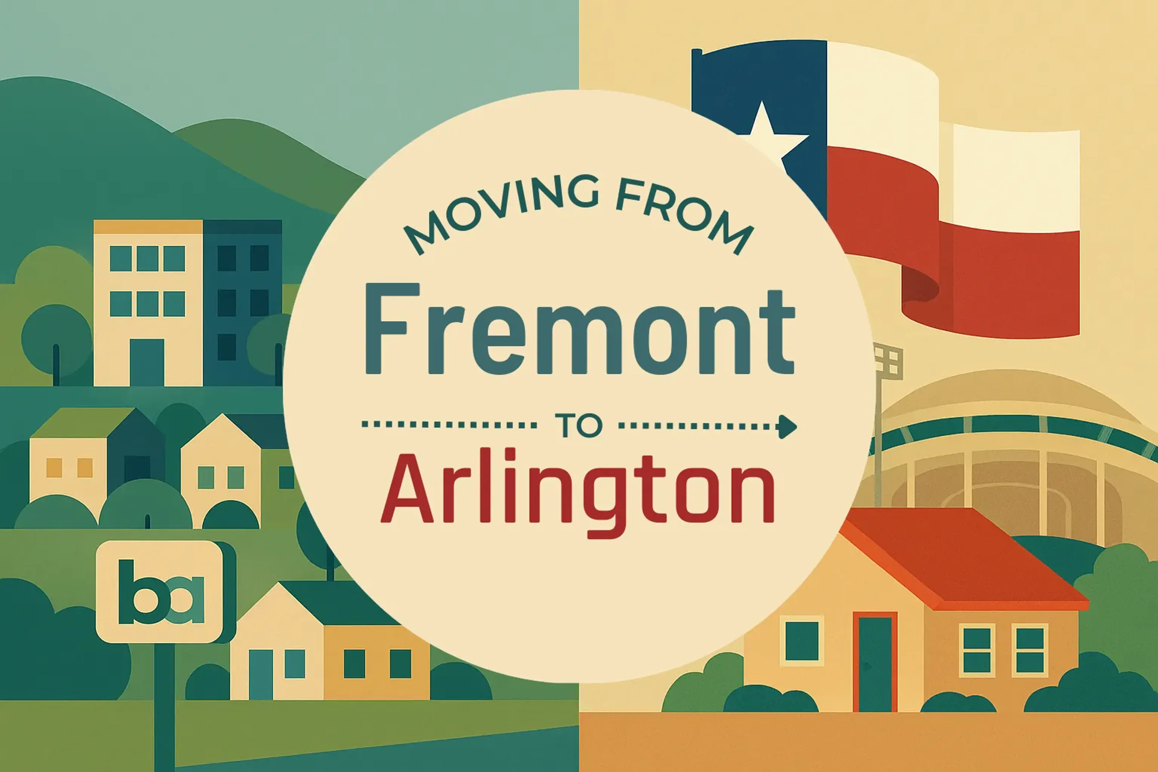 Side-by-side comparison of Fremont to Arlington moving companies