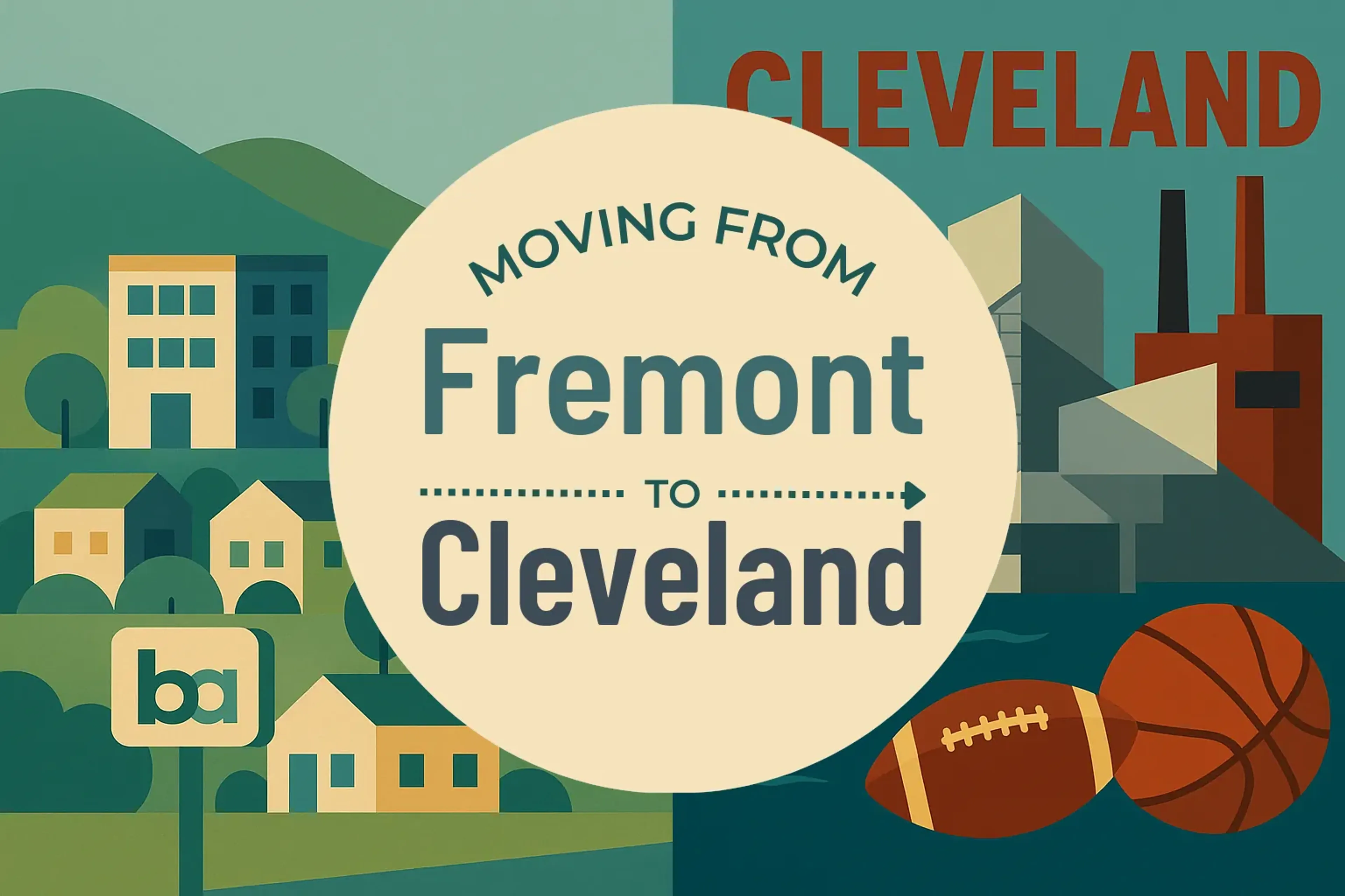 Side-by-side comparison of Fremont to Cleveland moving companies