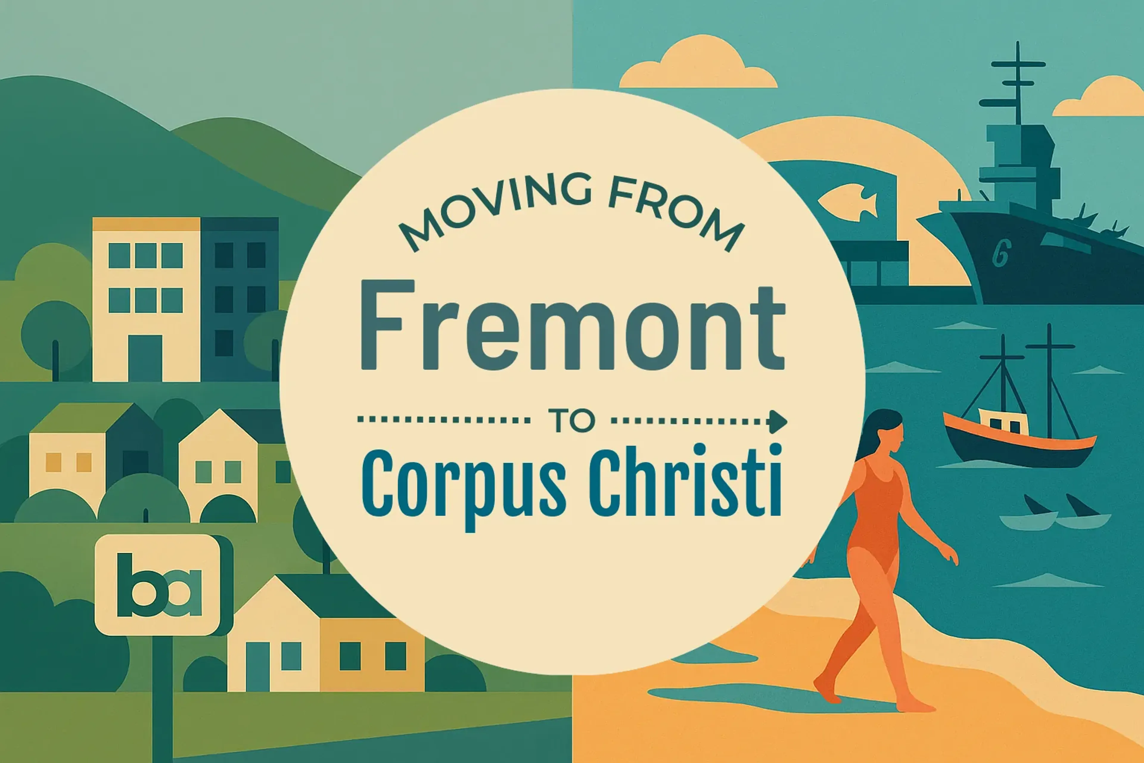 Side-by-side comparison of Fremont to Corpus Christi moving companies