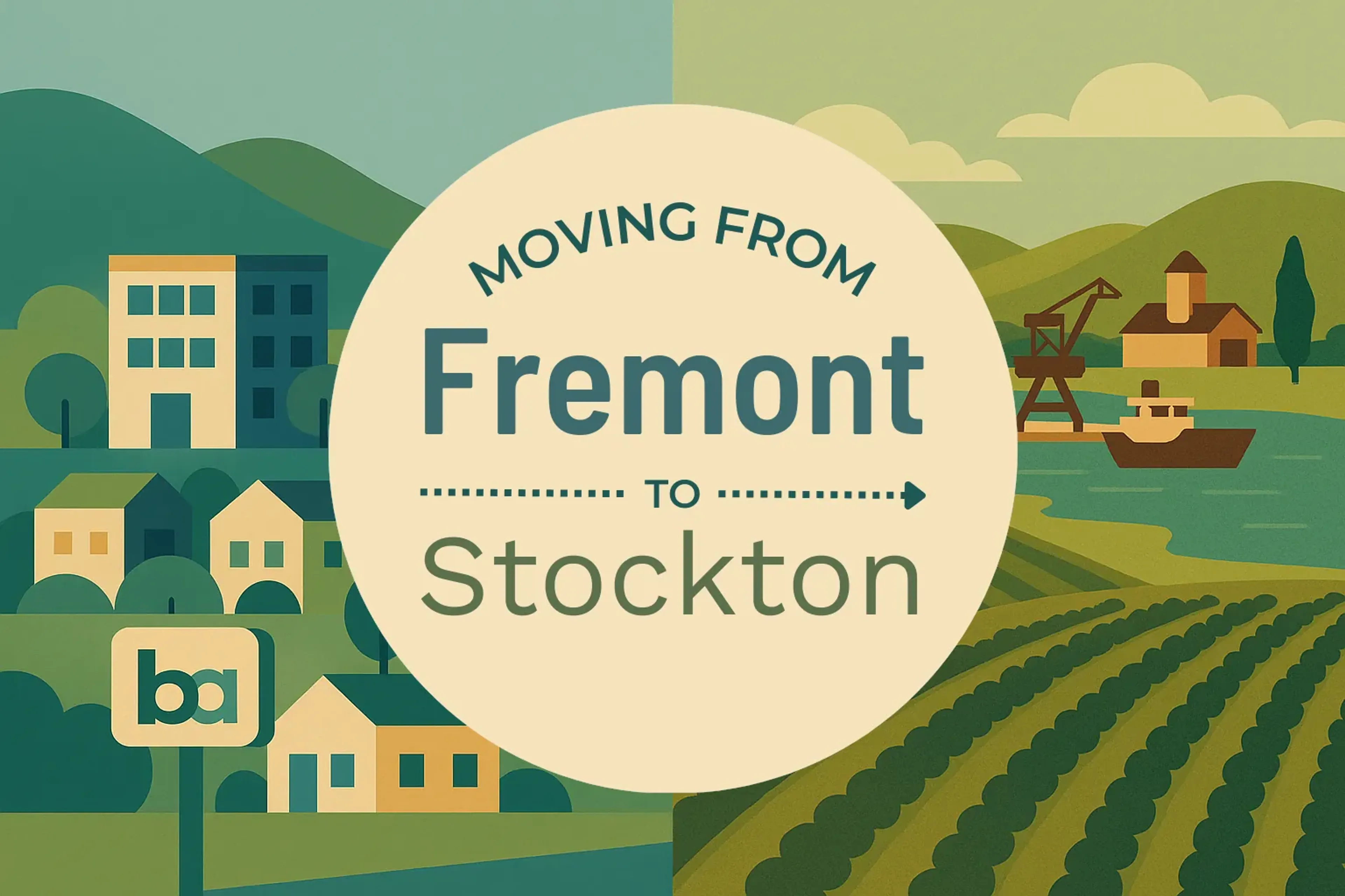 Side-by-side comparison of Fremont to Stockton moving companies