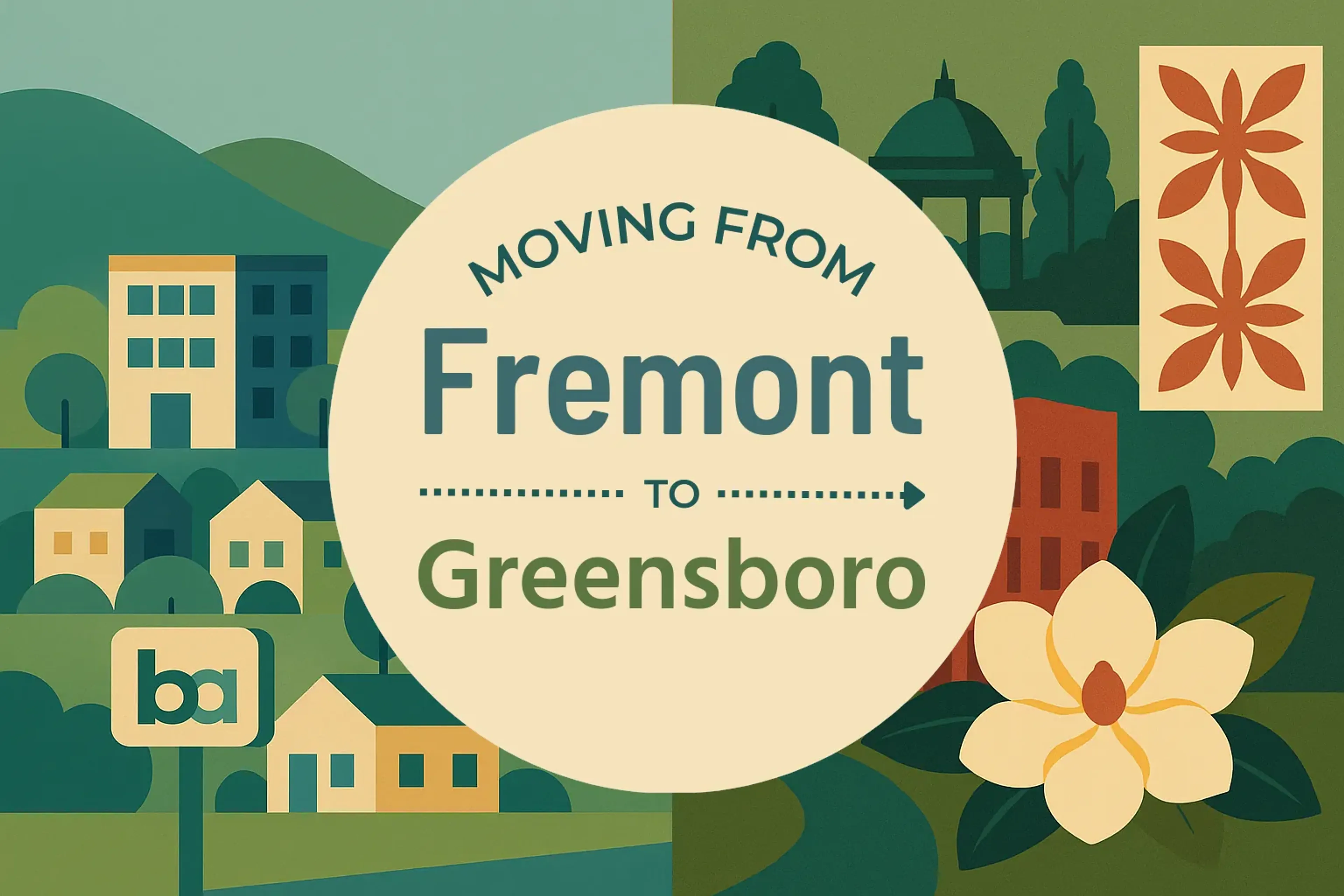 Side-by-side comparison of Fremont to Greensboro moving companies