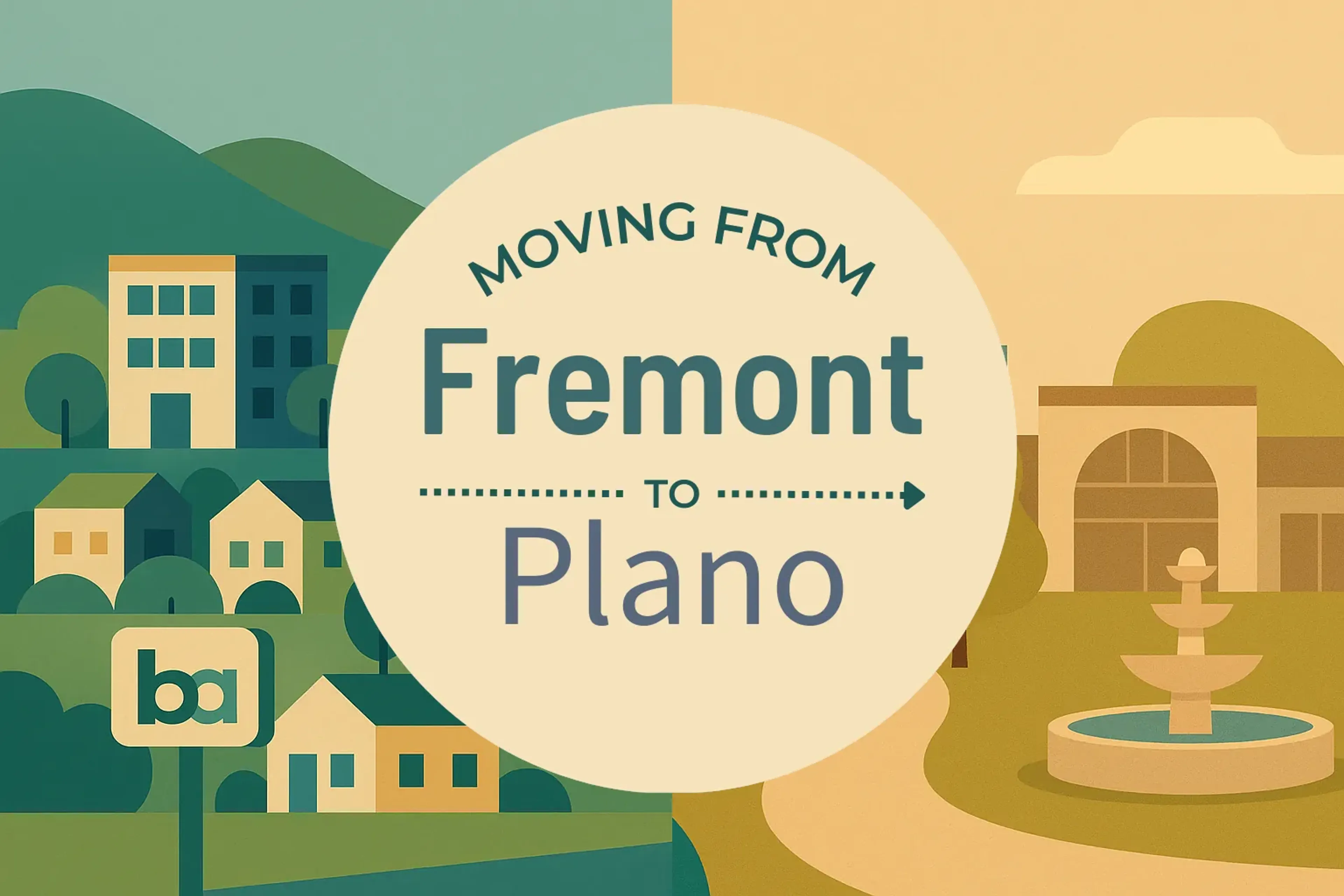 Side-by-side comparison of Fremont to Plano moving companies