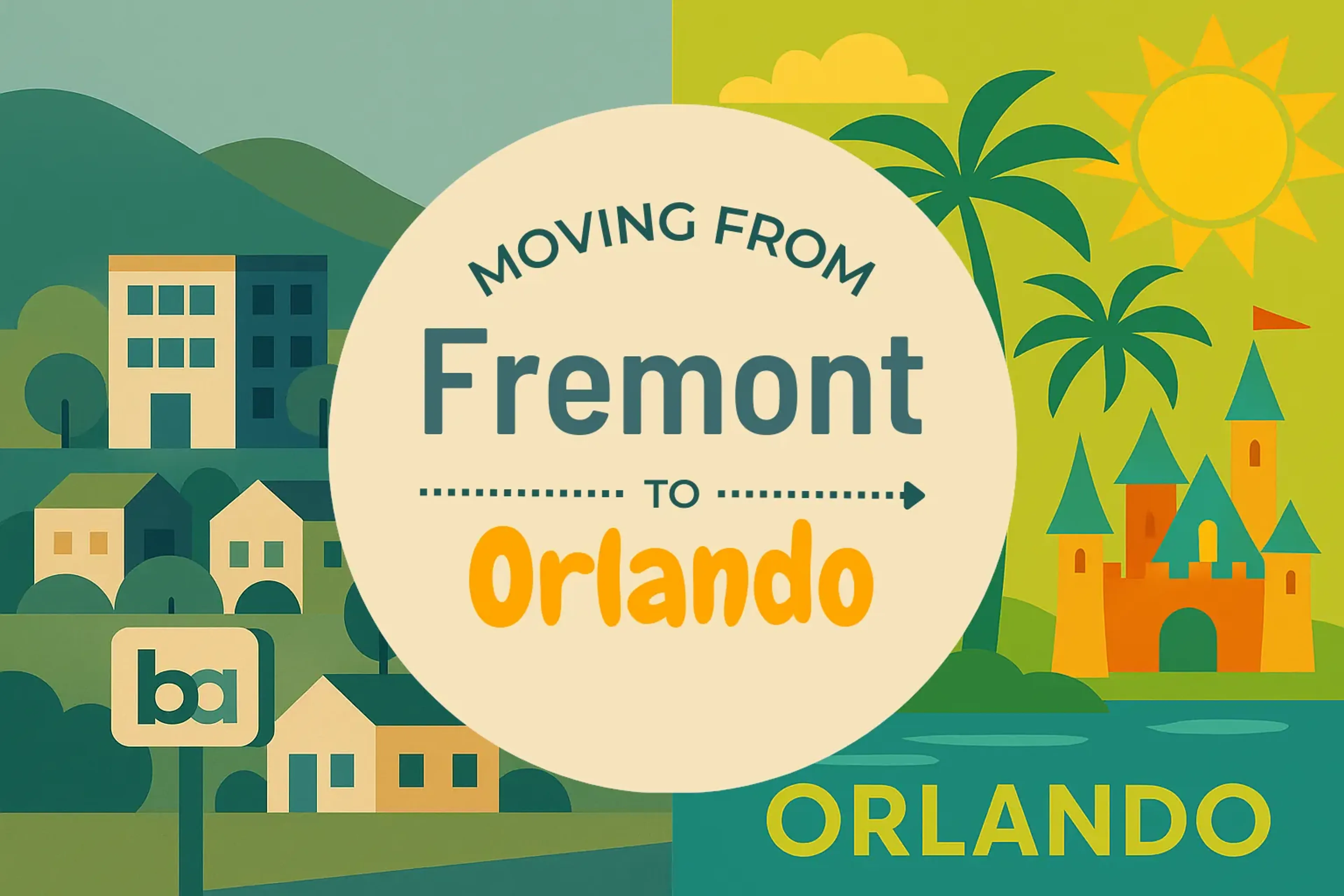 Side-by-side comparison of Fremont to Orlando moving companies
