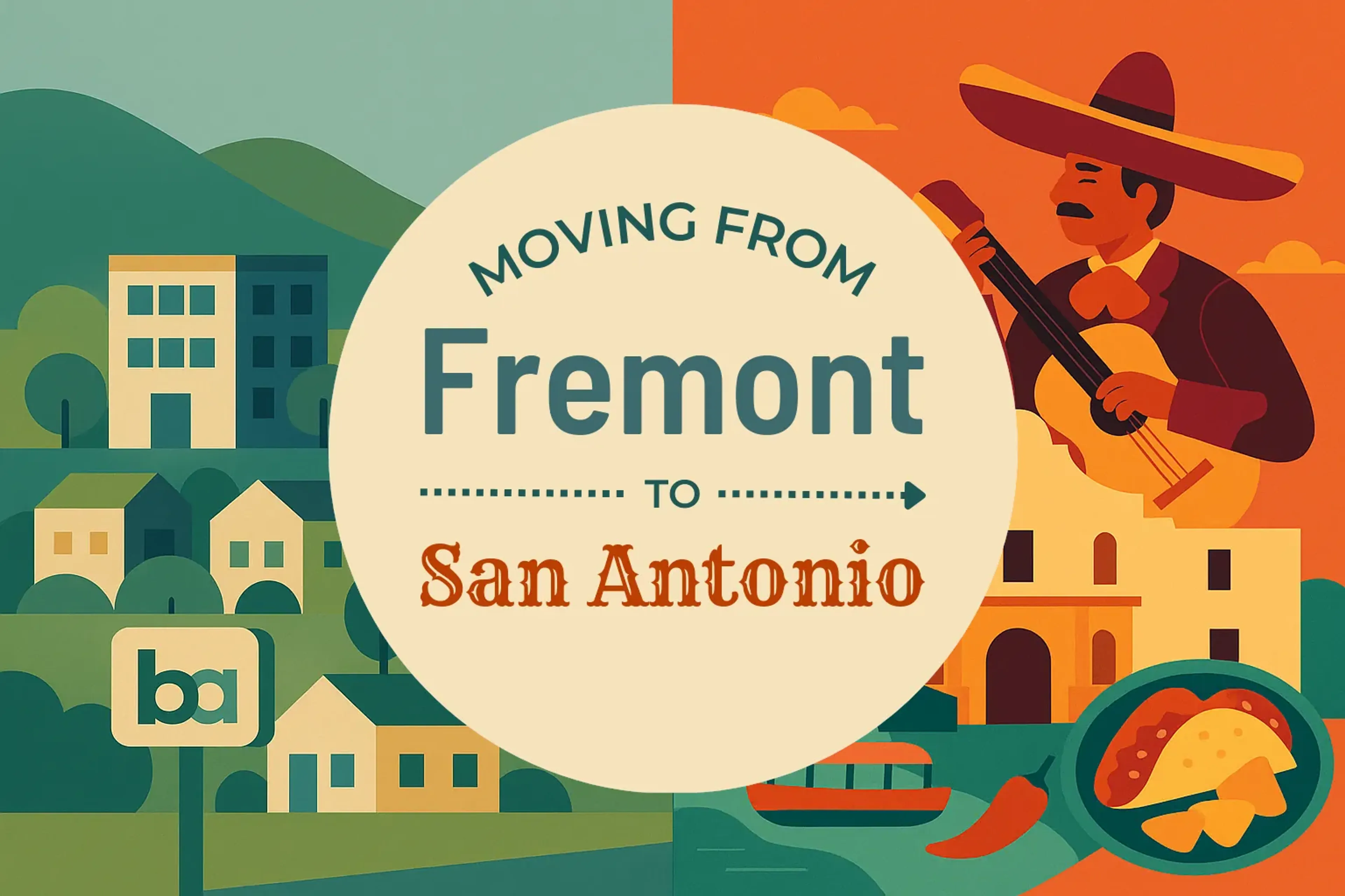 Side-by-side comparison of Fremont to San Antonio moving companies