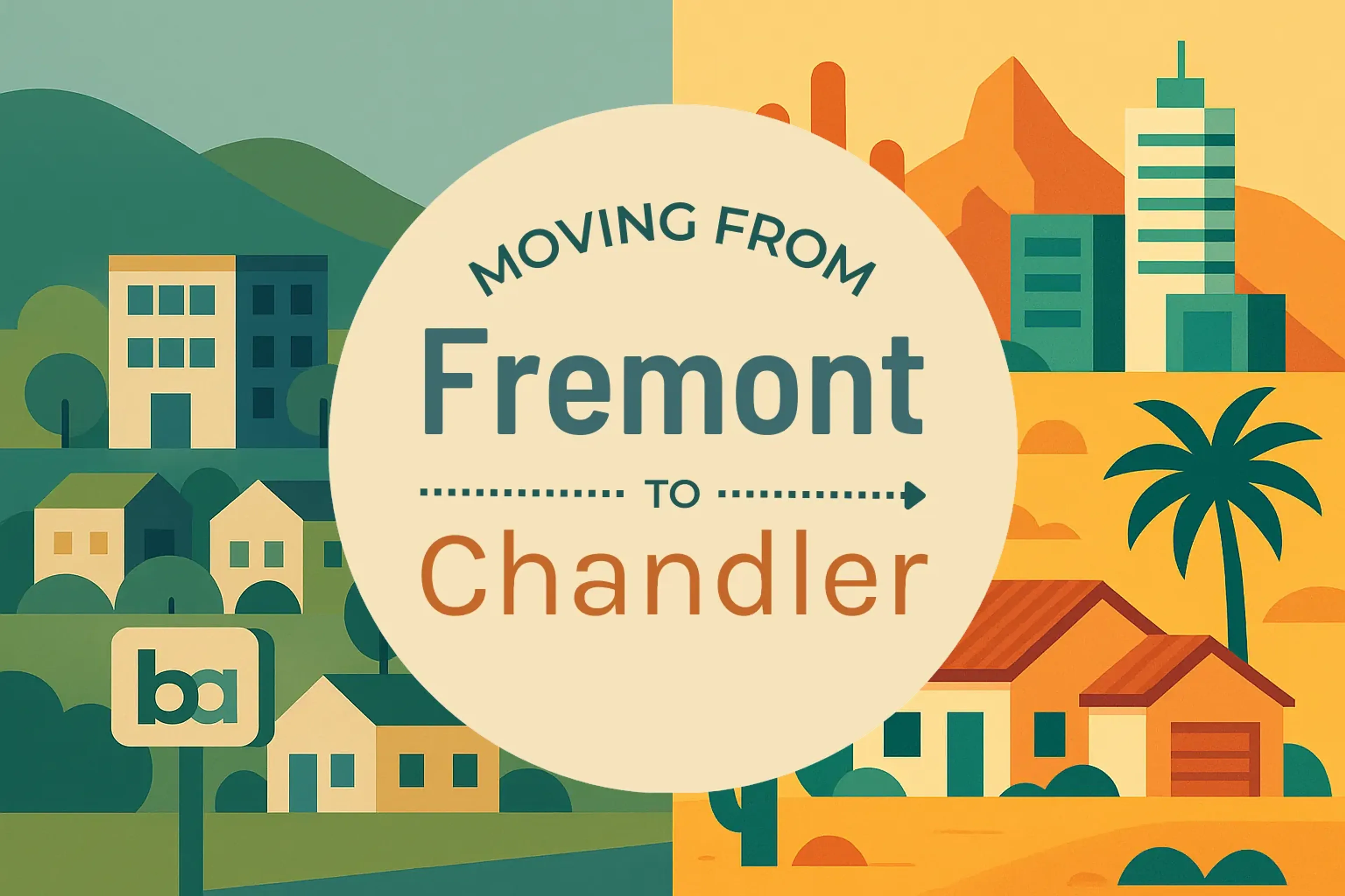 Side-by-side comparison of Fremont to Chandler moving companies