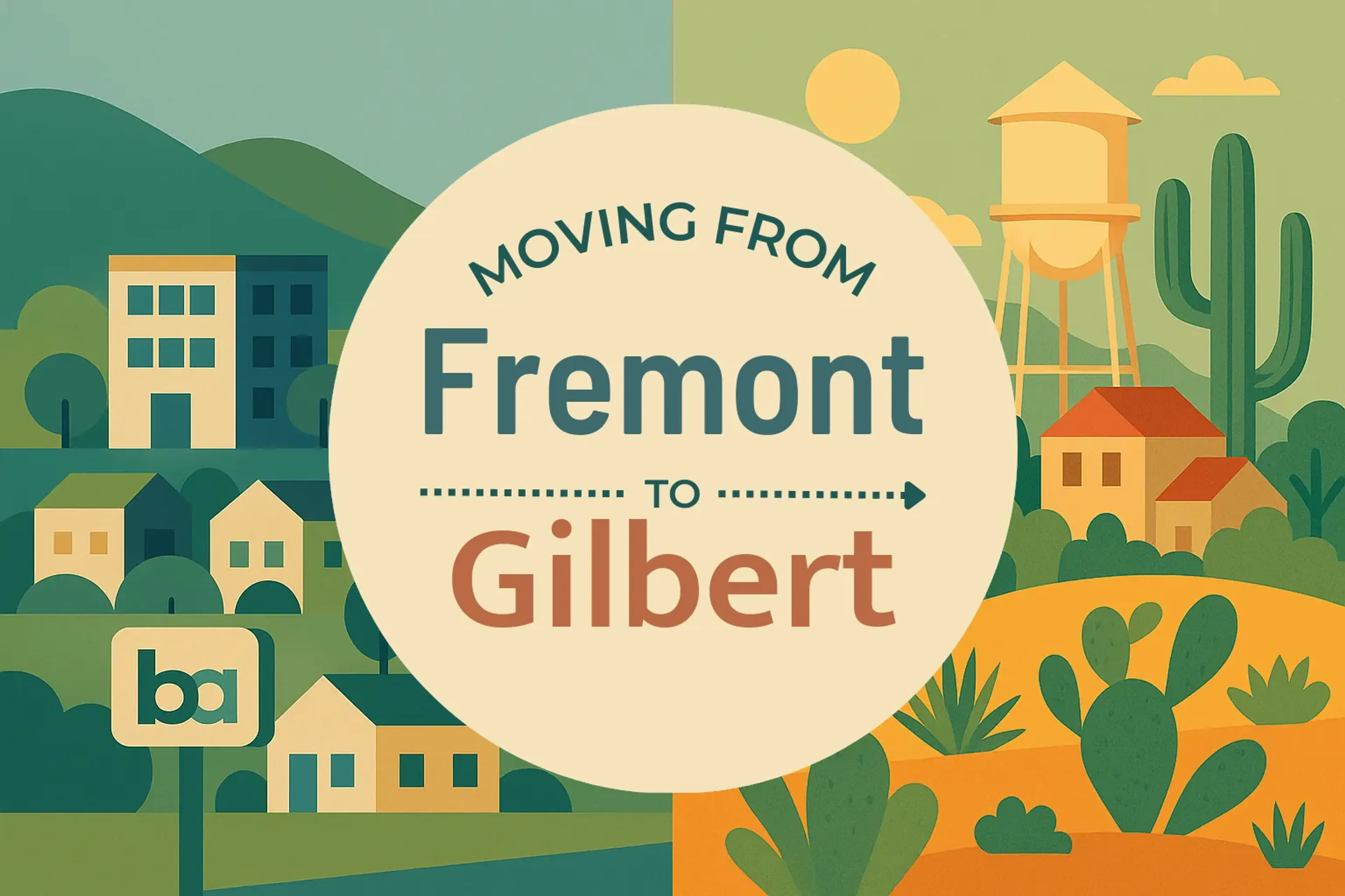Side-by-side comparison of Fremont to Gilbert moving companies