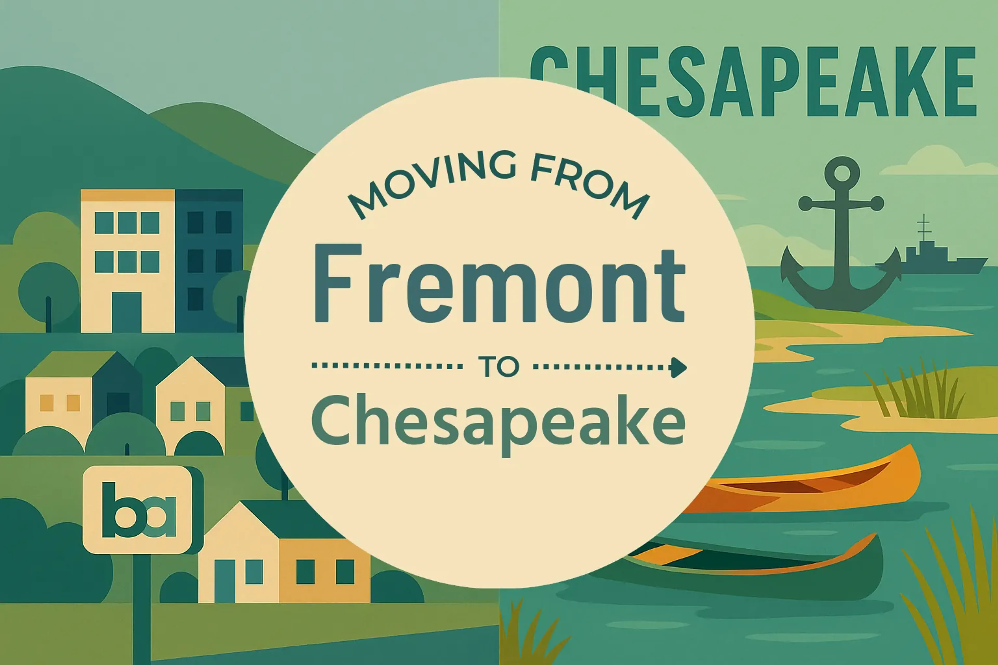 Side-by-side comparison of Fremont to Chesapeake moving companies