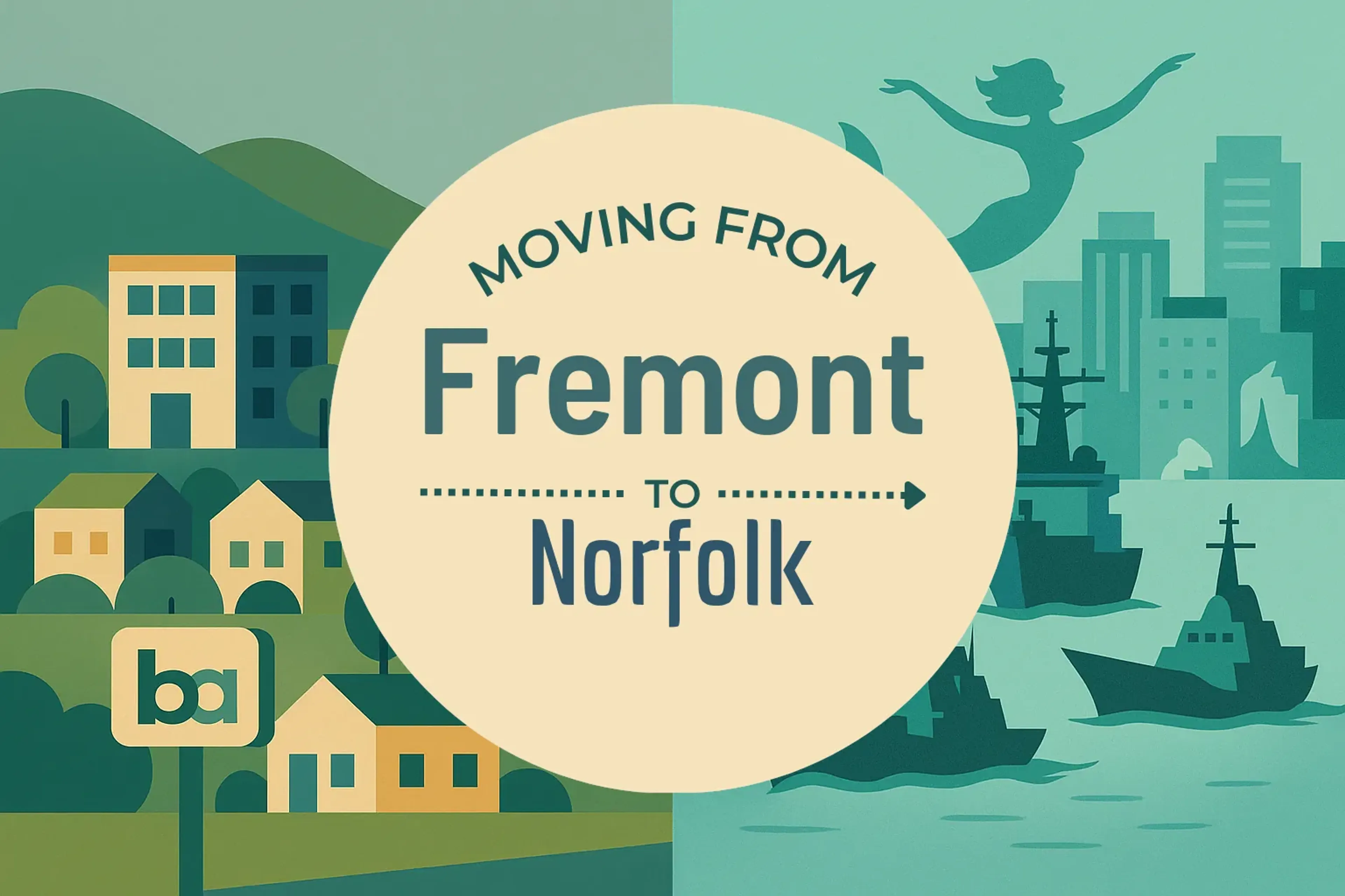 Side-by-side comparison of Fremont to Norfolk moving companies