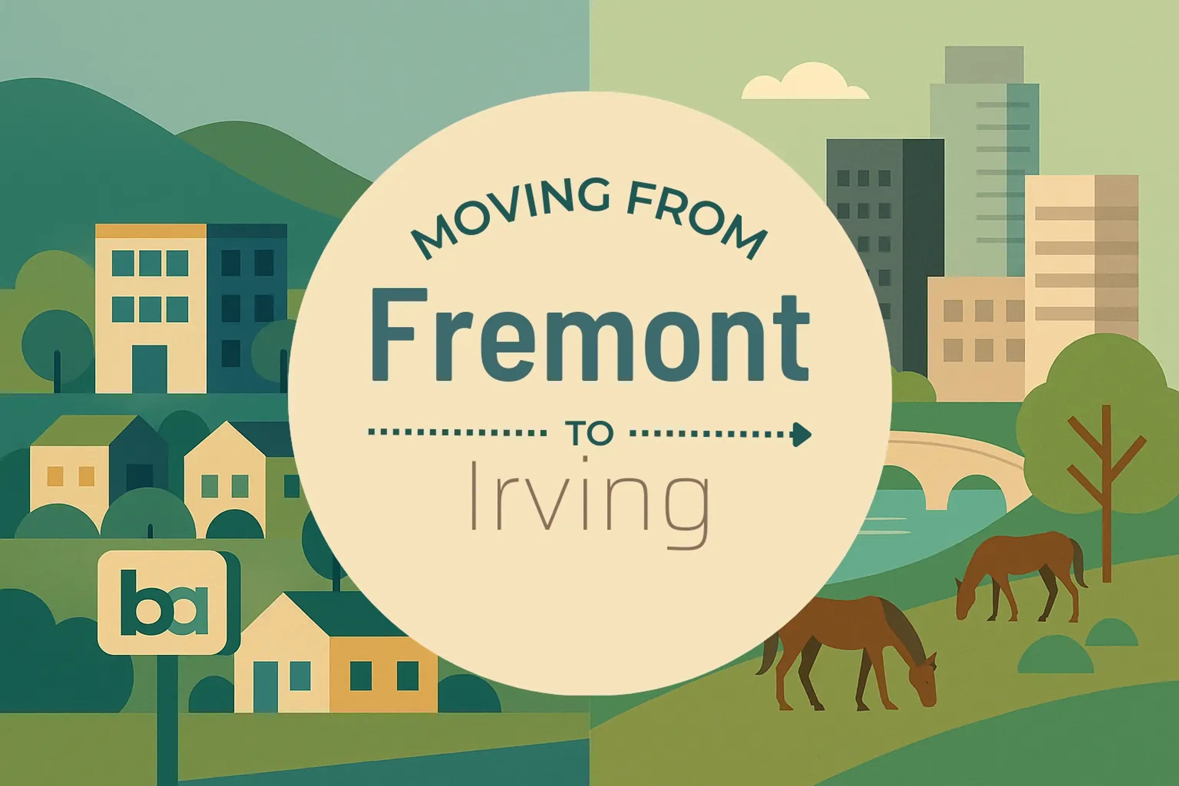 Side-by-side comparison of Fremont to Irving moving companies