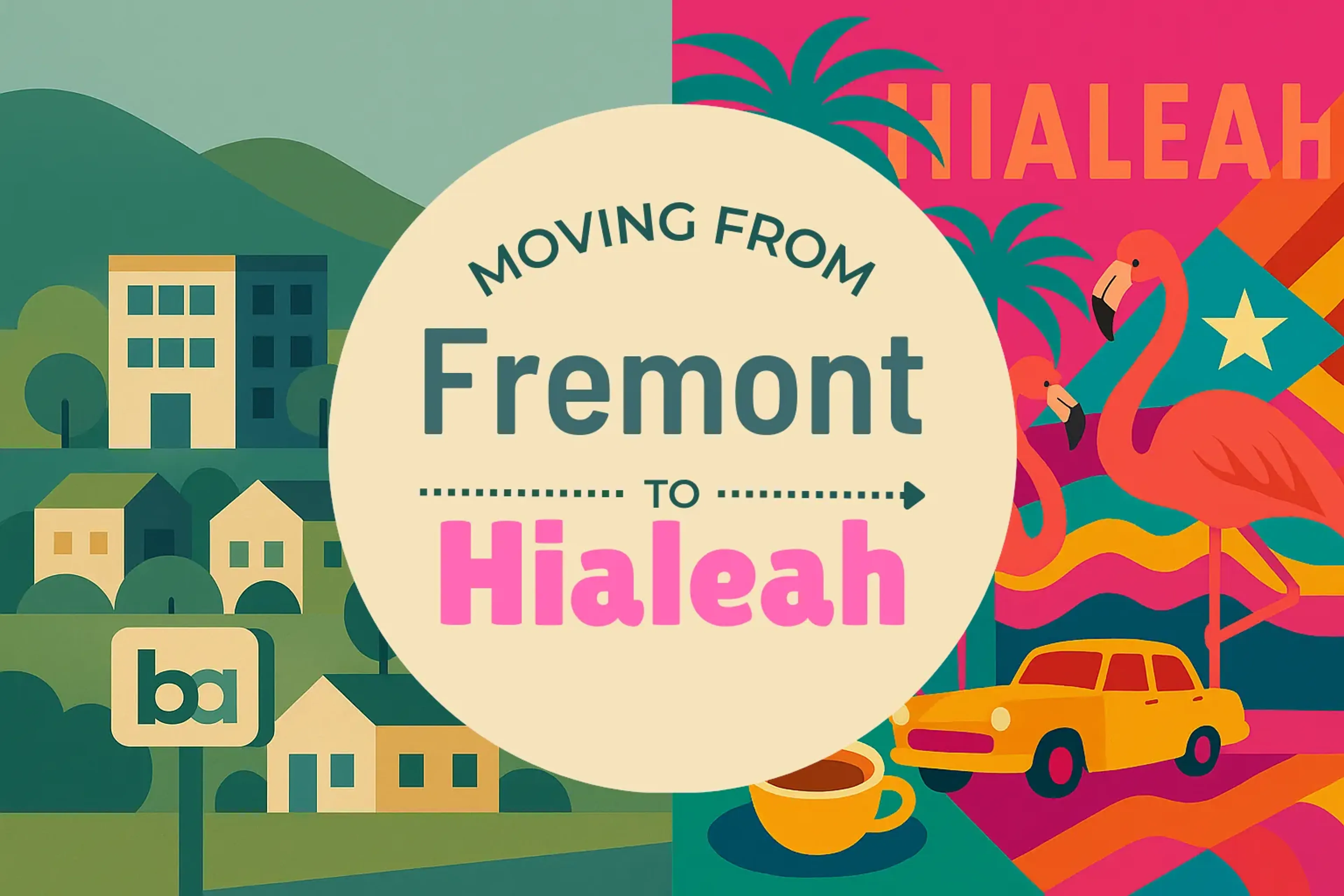 Side-by-side comparison of Fremont to Hialeah moving companies