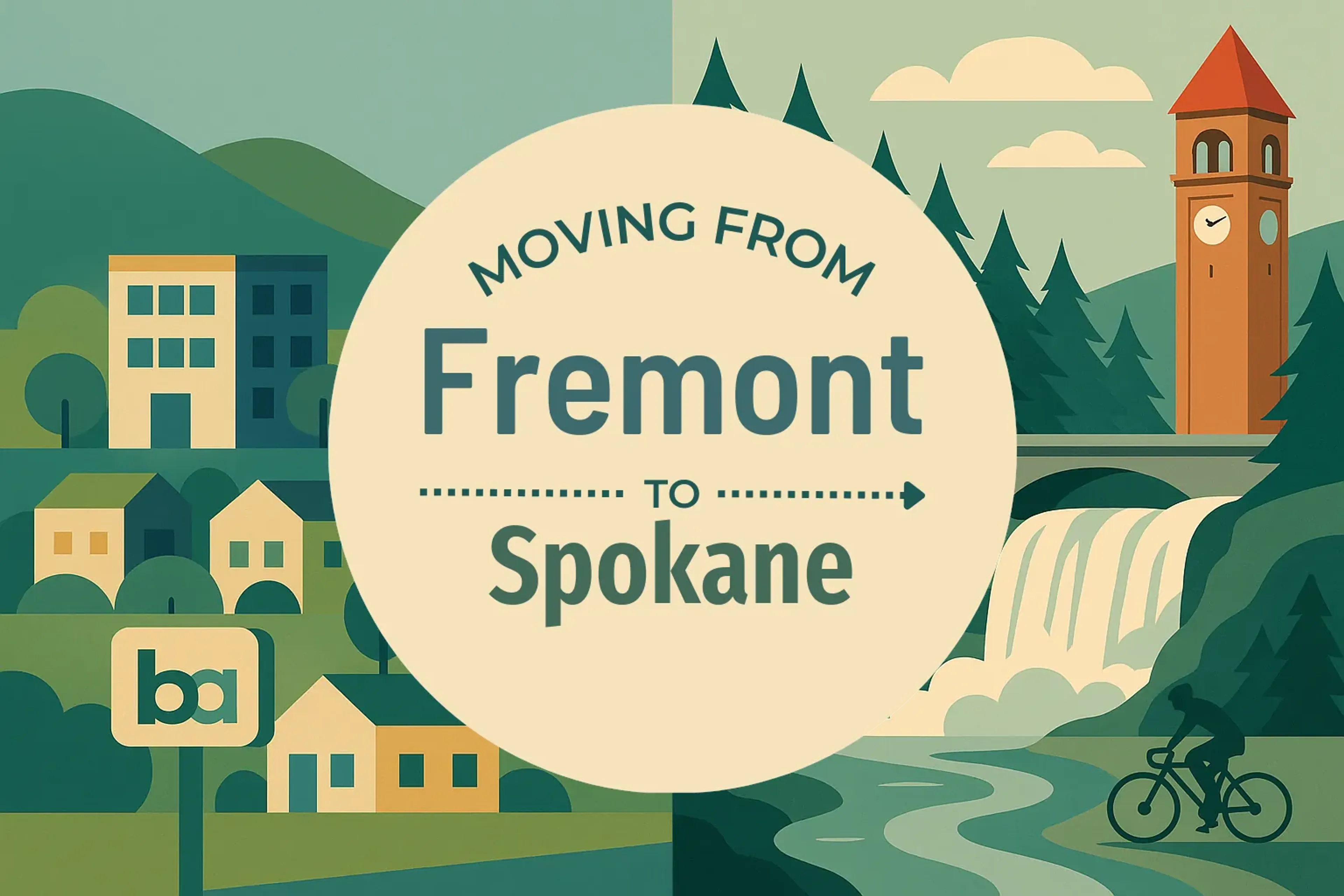 Side-by-side comparison of Fremont to Spokane moving companies