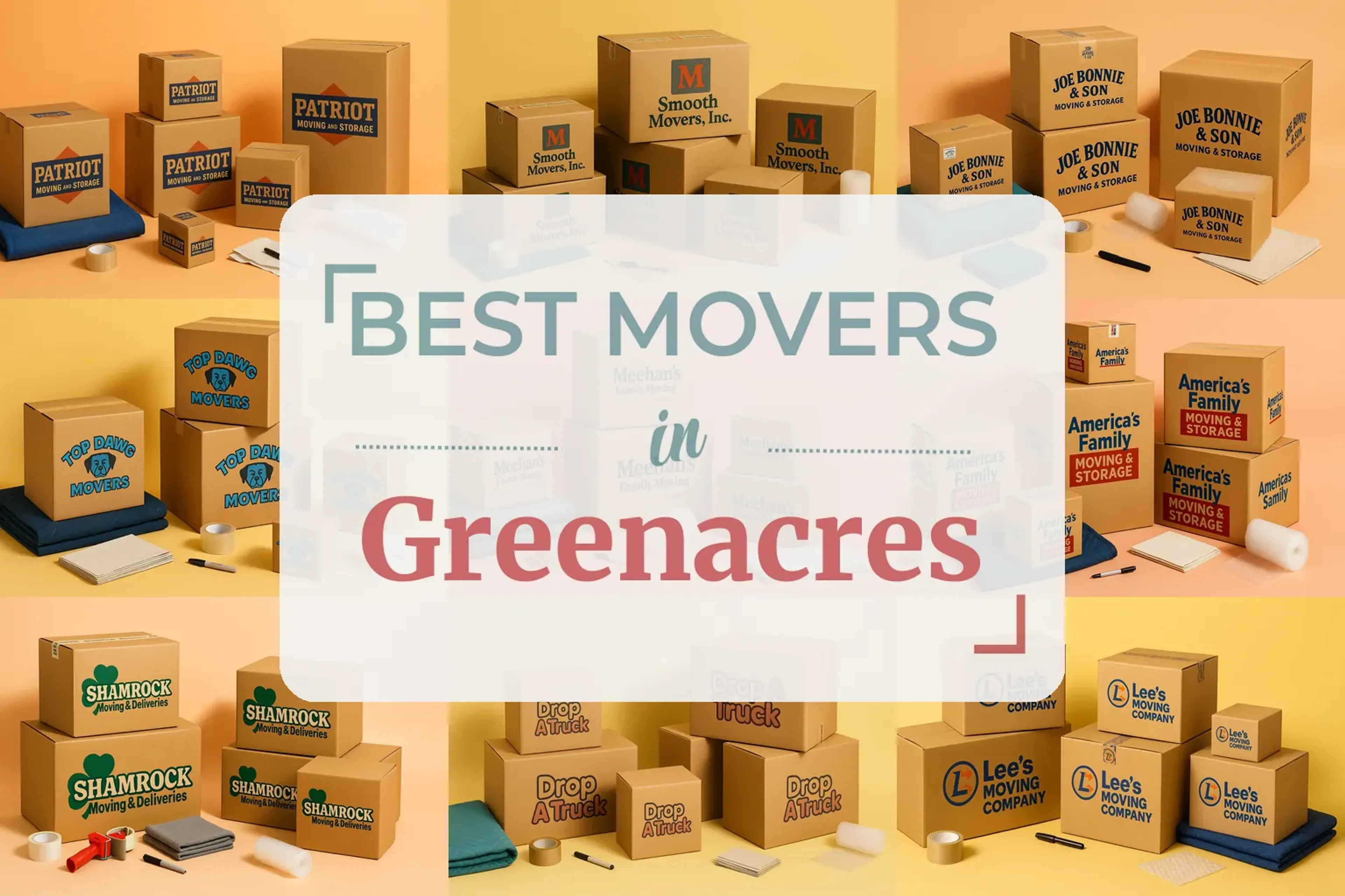 Side-by-side comparison of Greenacres moving companies