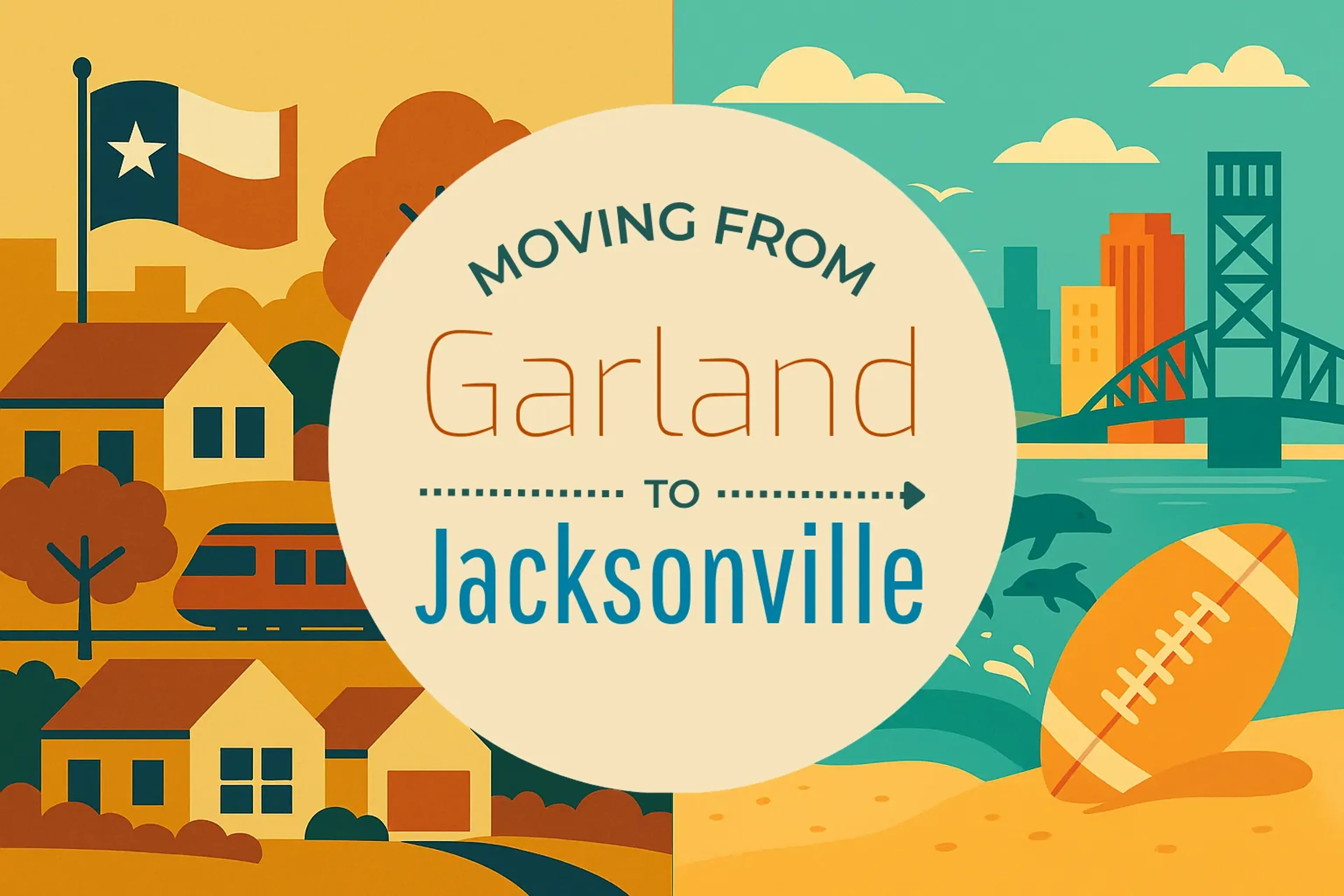 Side-by-side comparison of Garland to Jacksonville moving companies