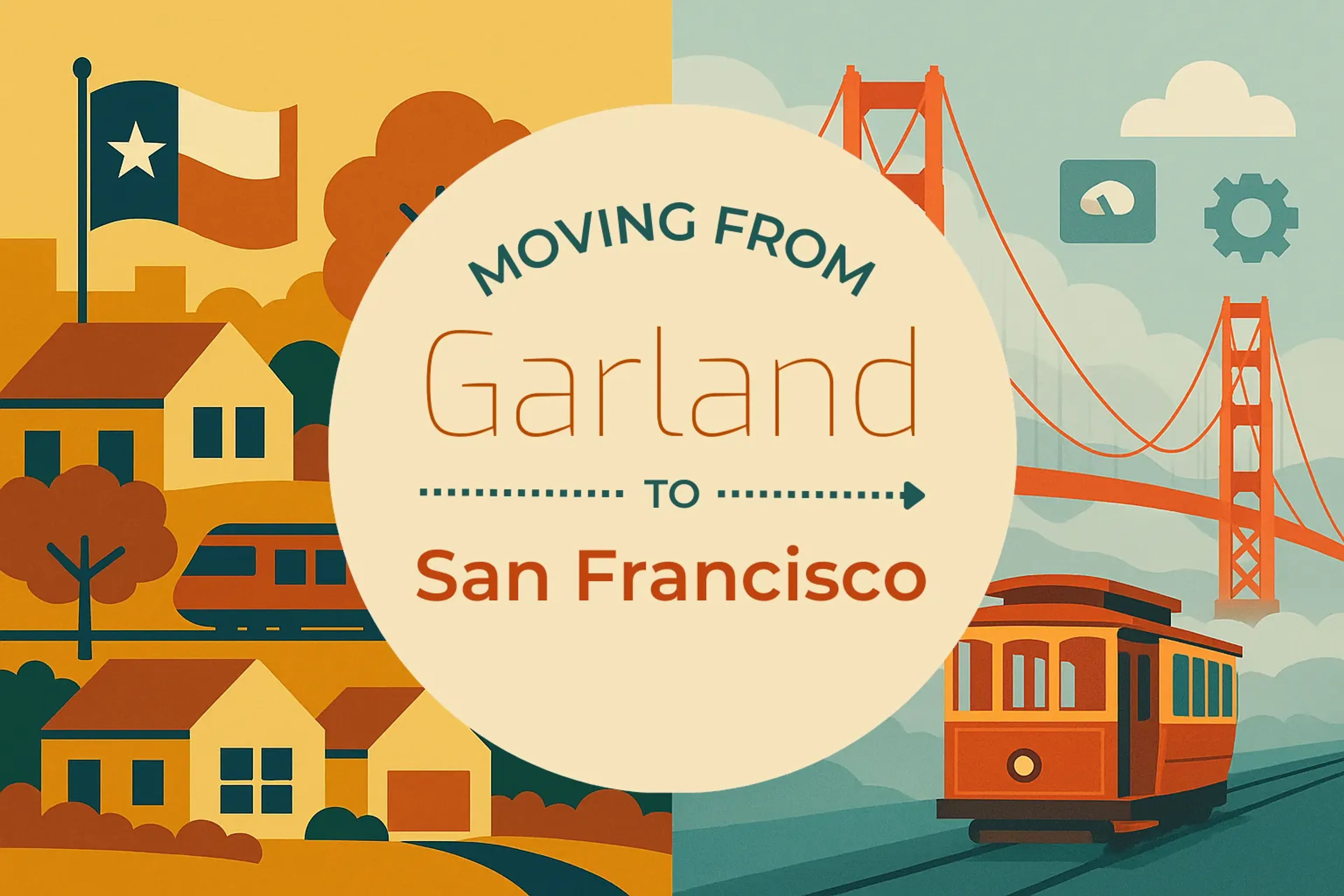 Side-by-side comparison of Garland to San Francisco moving companies