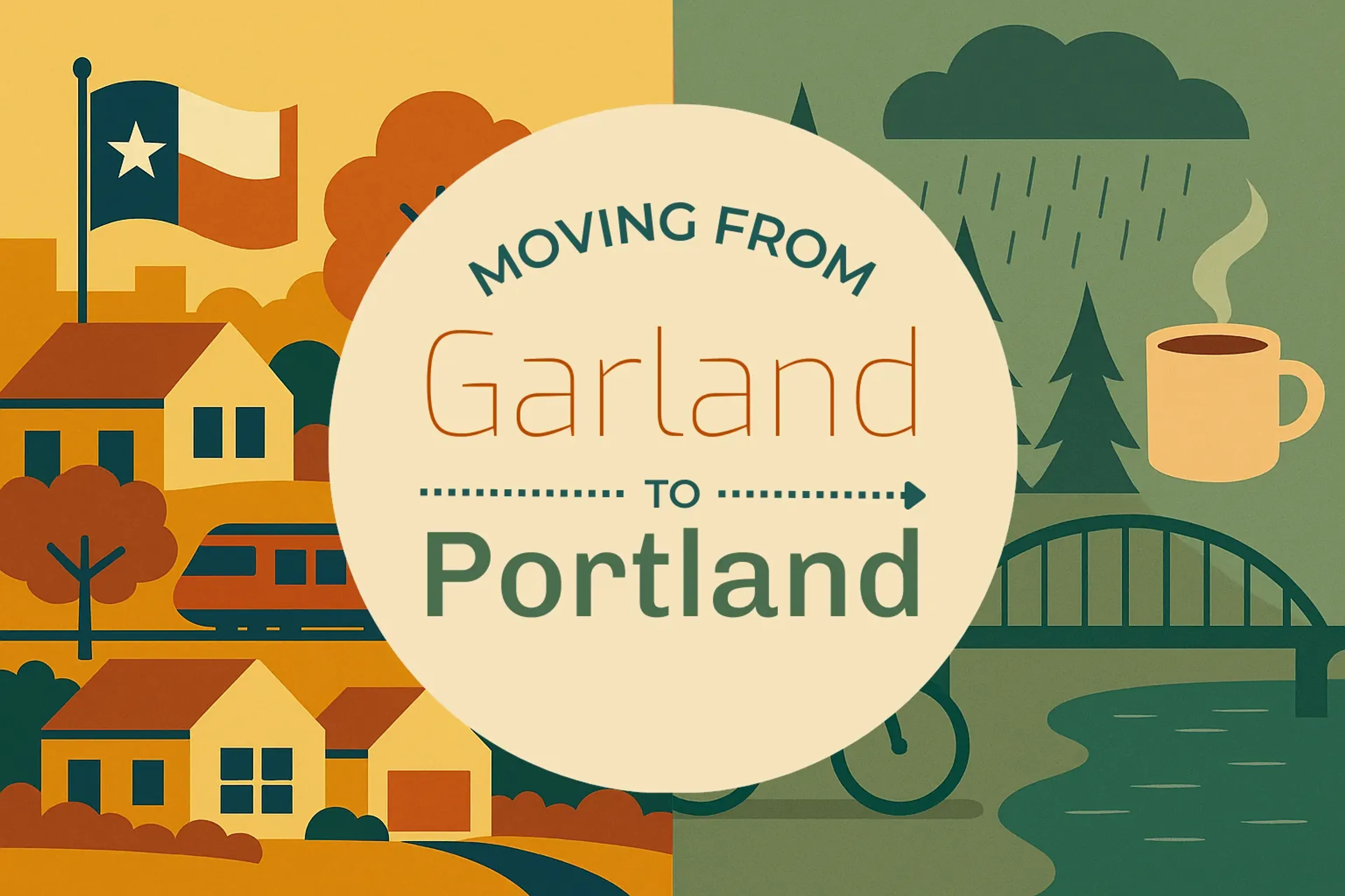 Side-by-side comparison of Garland to Portland moving companies