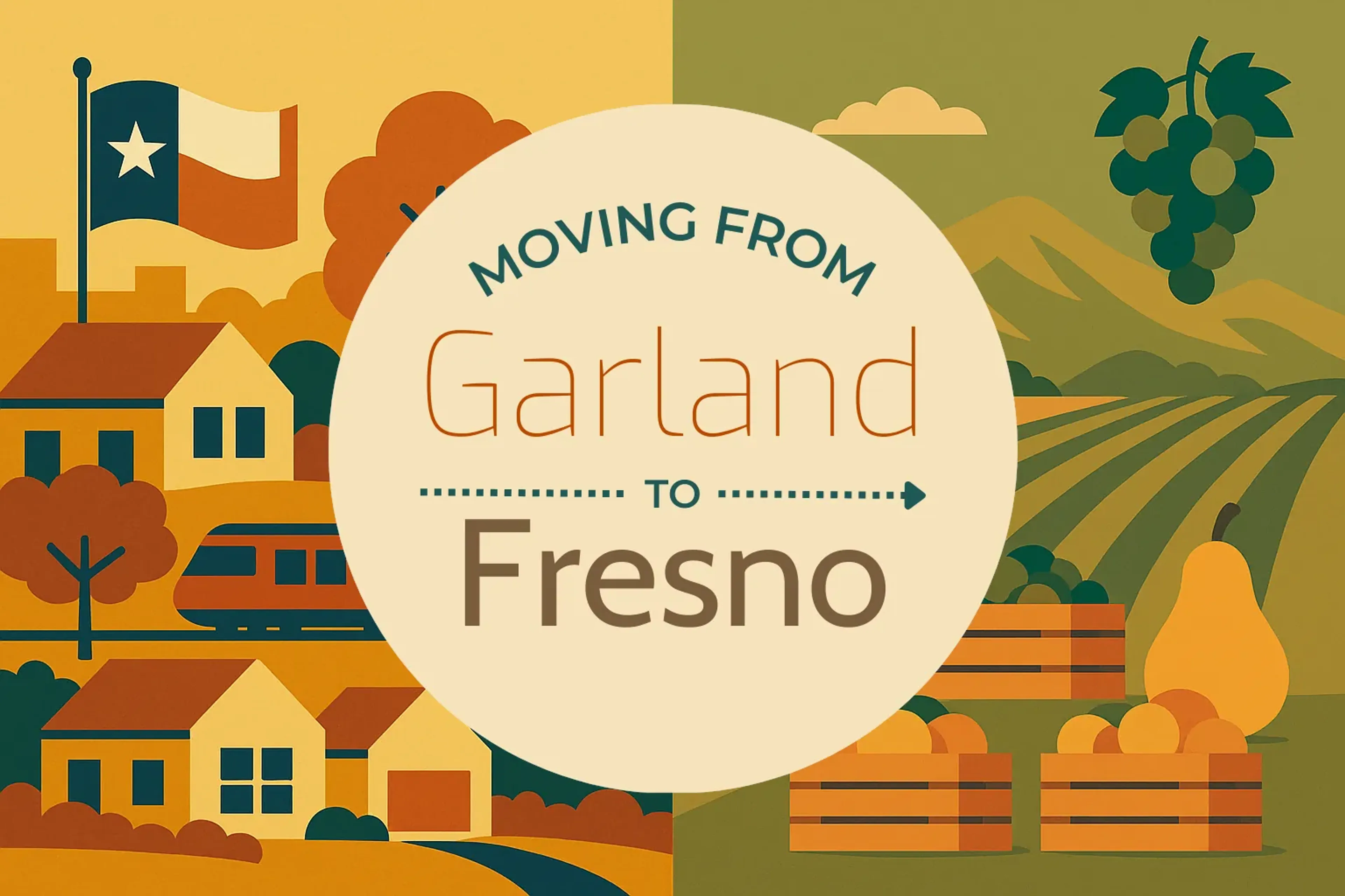 Side-by-side comparison of Garland to Fresno moving companies