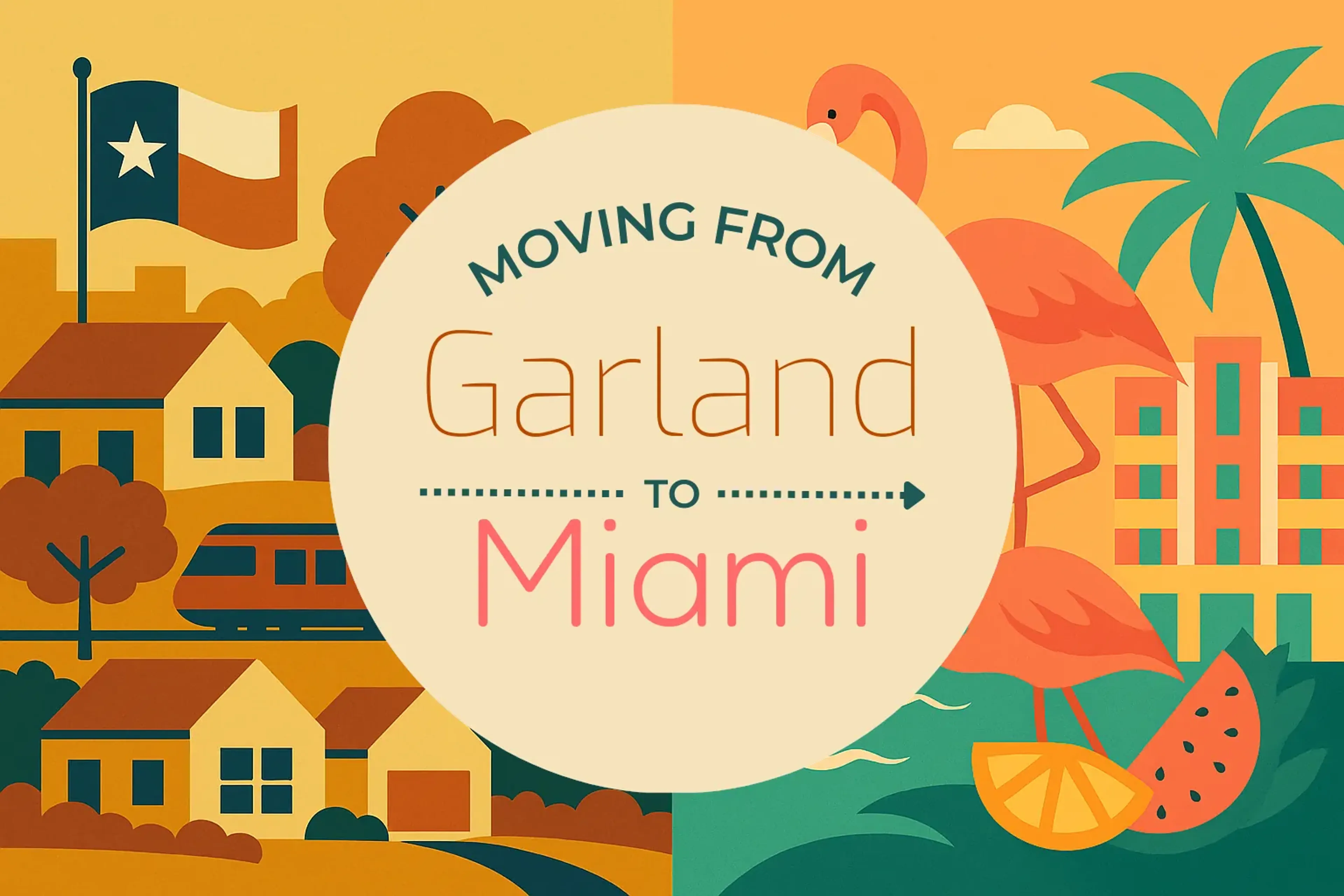Side-by-side comparison of Garland to Miami moving companies