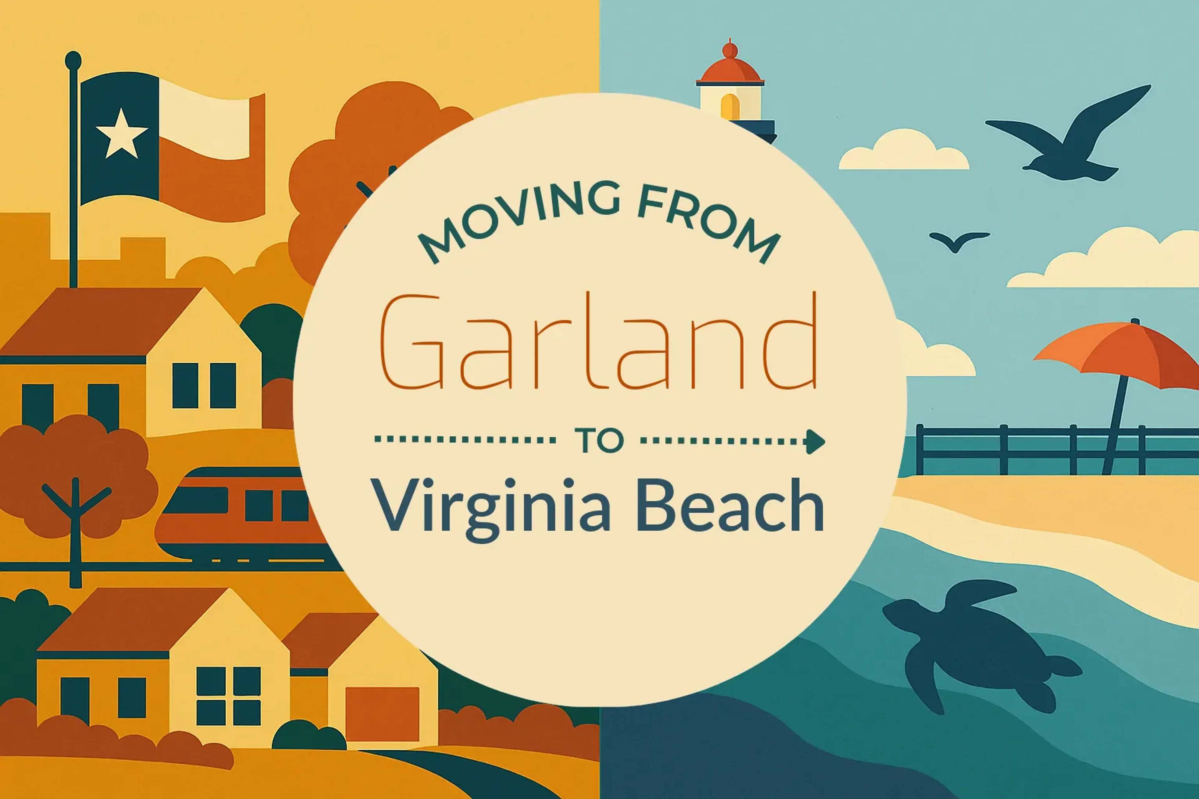 Side-by-side comparison of Garland to Virginia Beach moving companies
