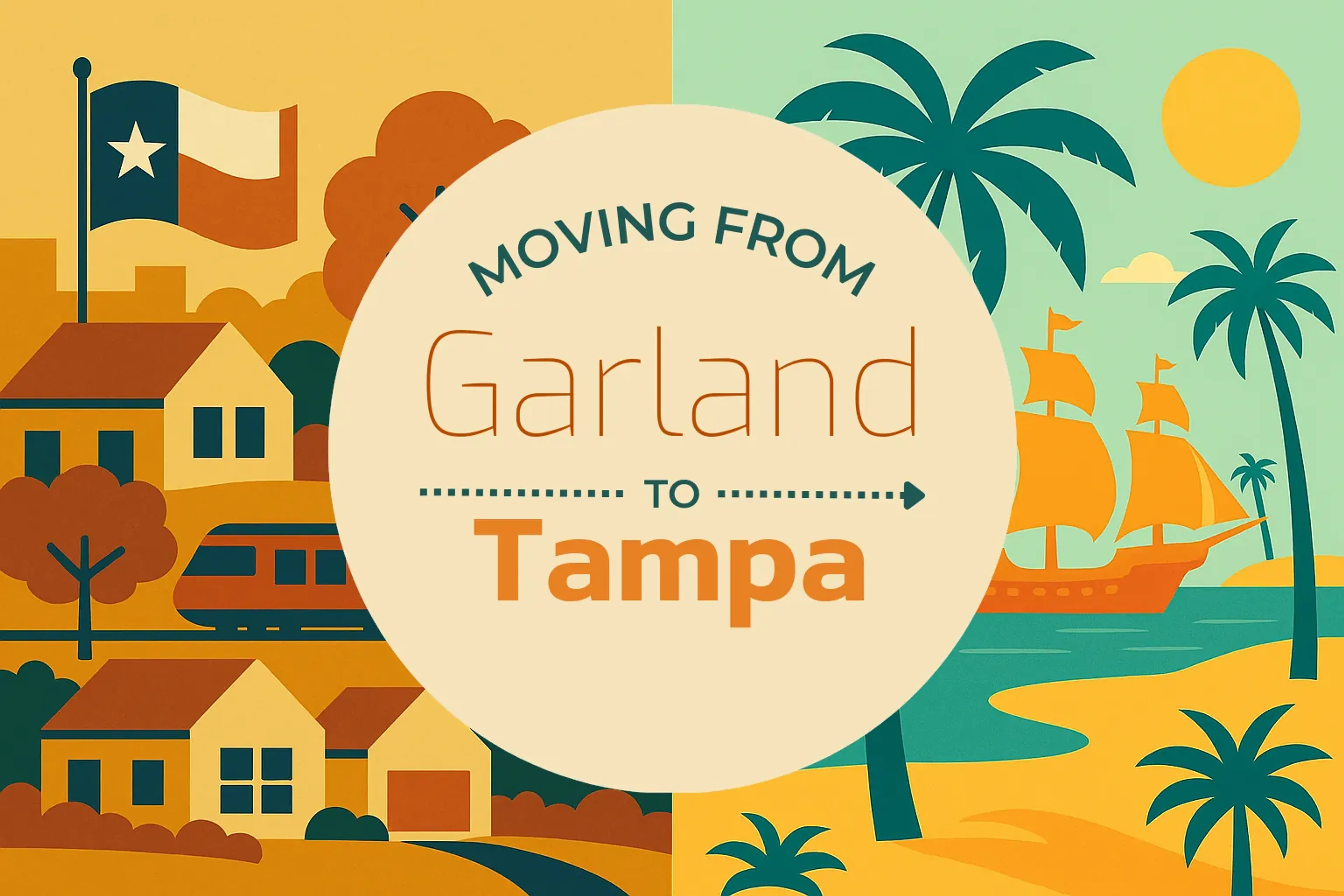 Side-by-side comparison of Garland to Tampa moving companies