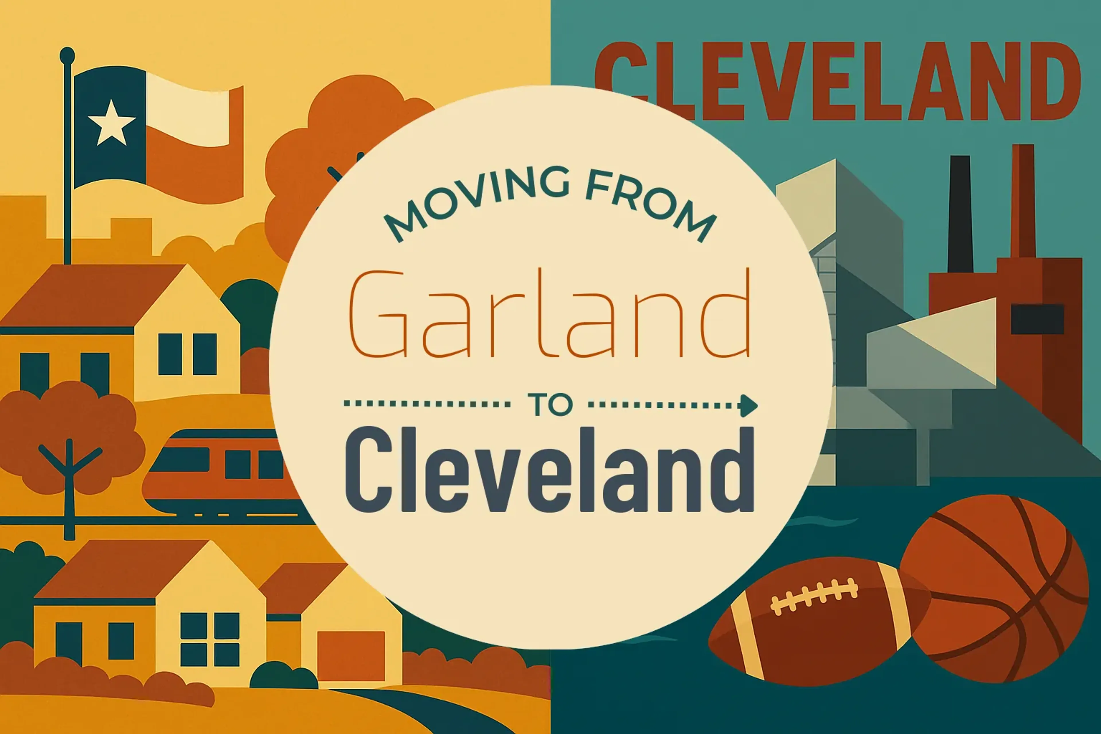 Side-by-side comparison of Garland to Cleveland moving companies