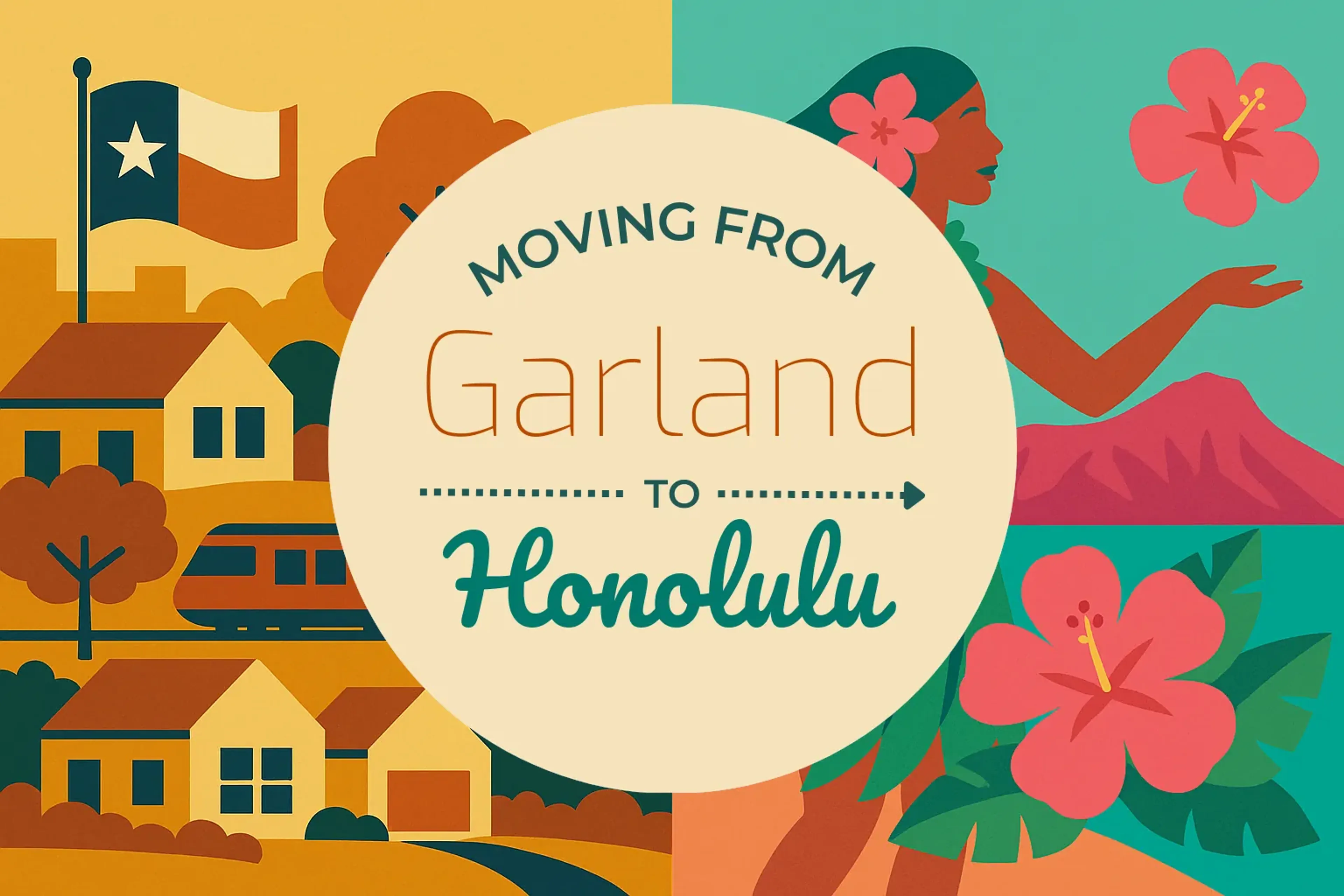 Side-by-side comparison of Garland to Honolulu moving companies