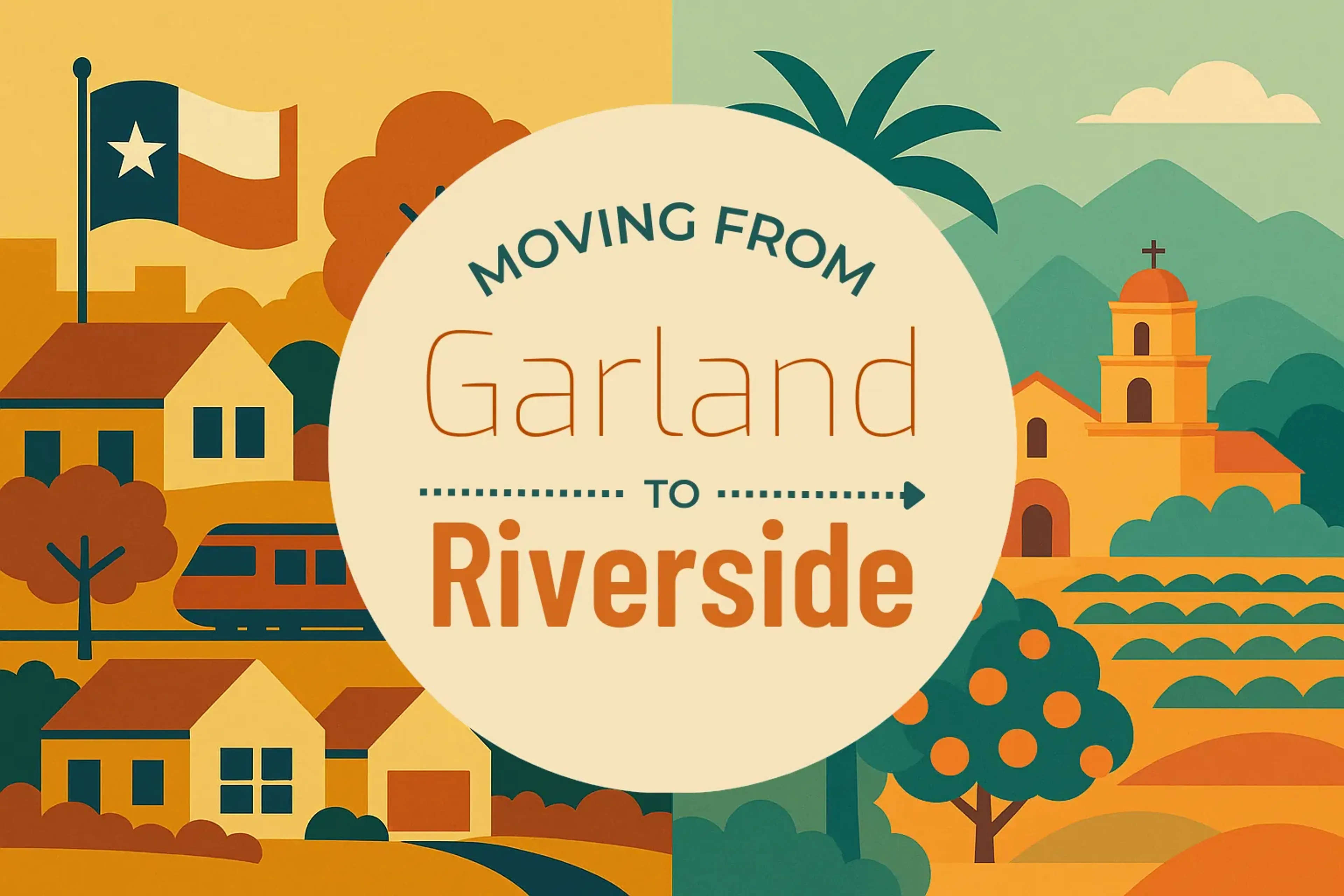 Side-by-side comparison of Garland to Riverside moving companies