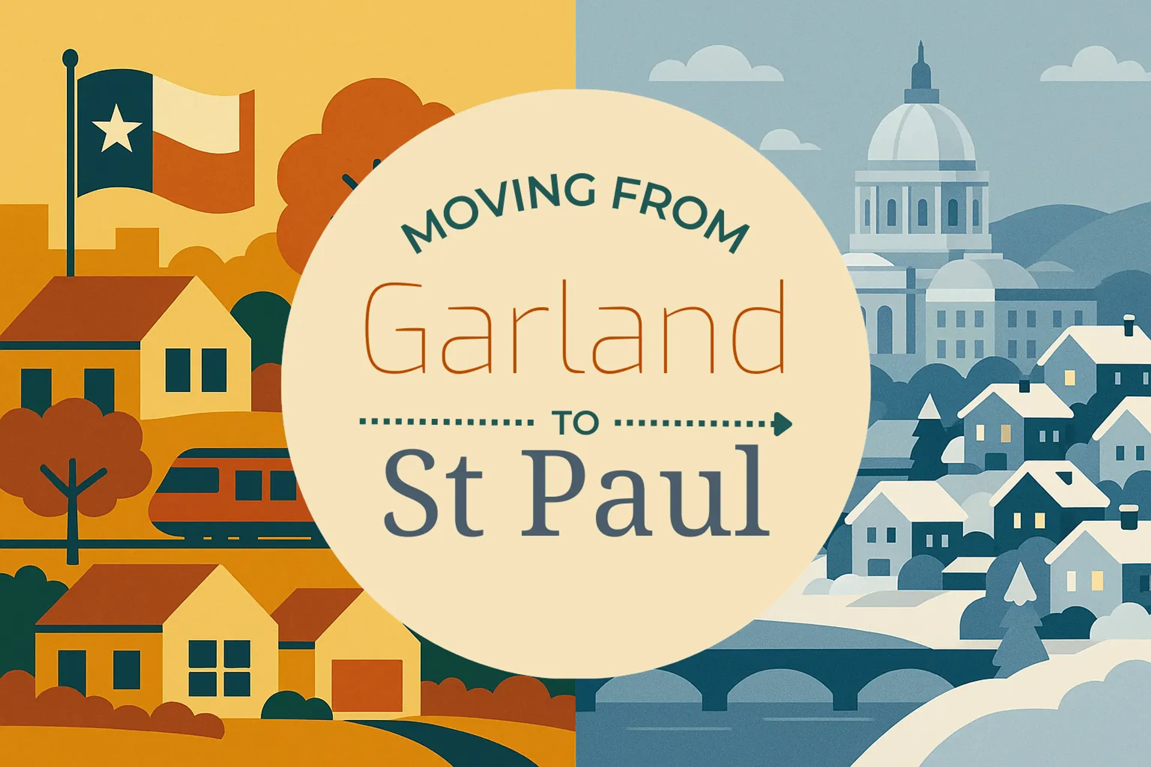 Side-by-side comparison of Garland to St. Paul moving companies