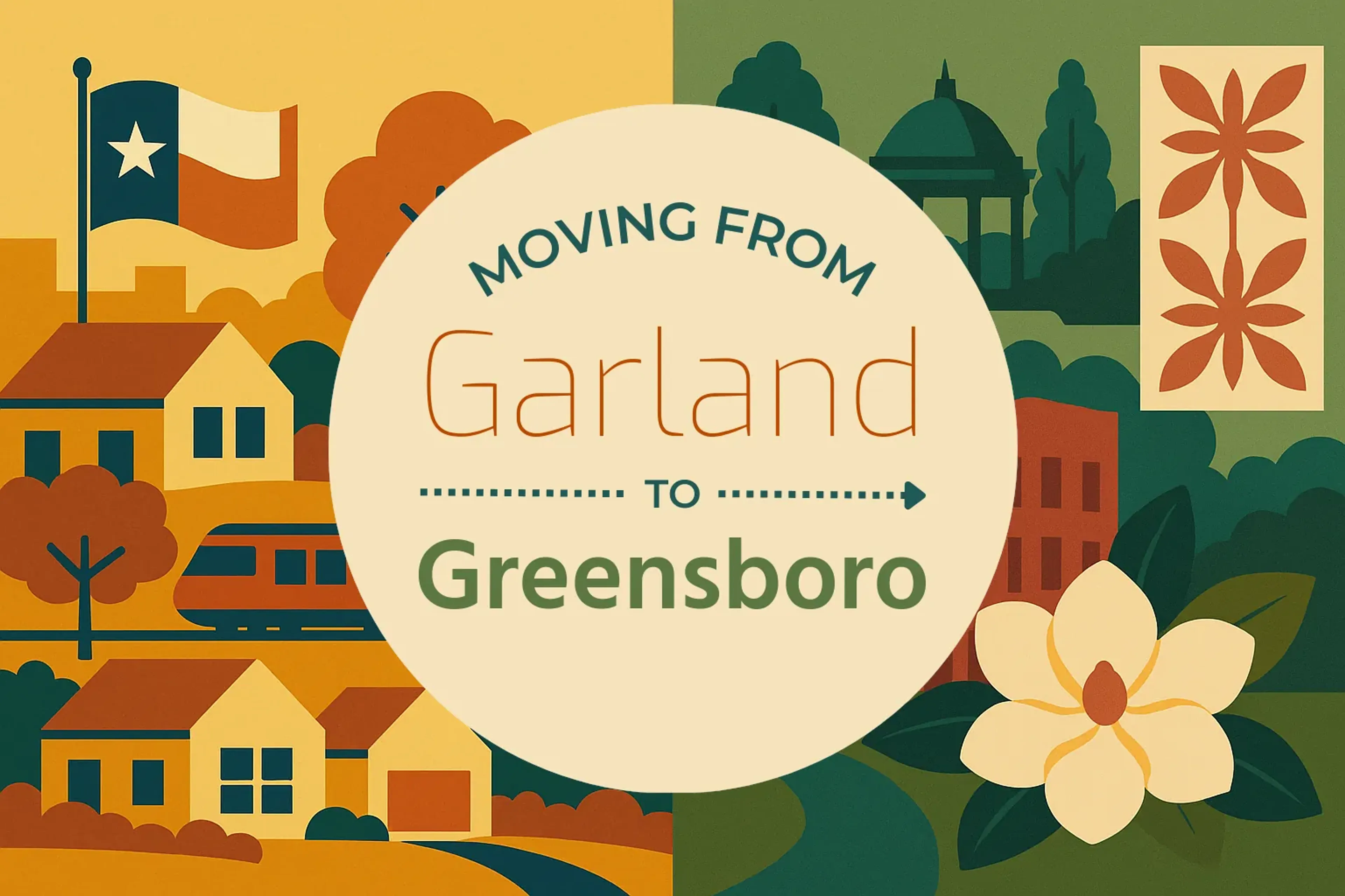 Side-by-side comparison of Garland to Greensboro moving companies