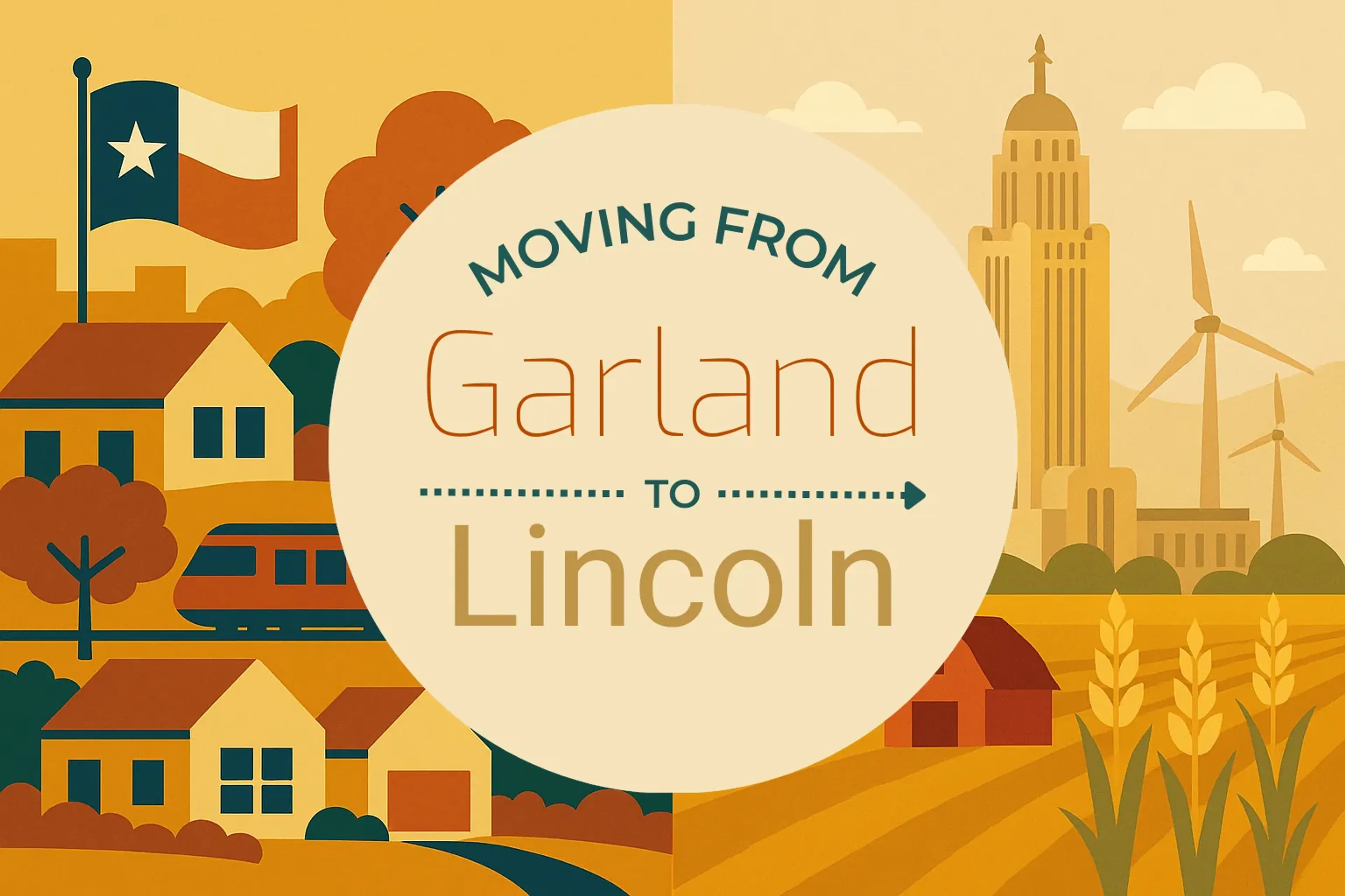 Side-by-side comparison of Garland to Lincoln moving companies