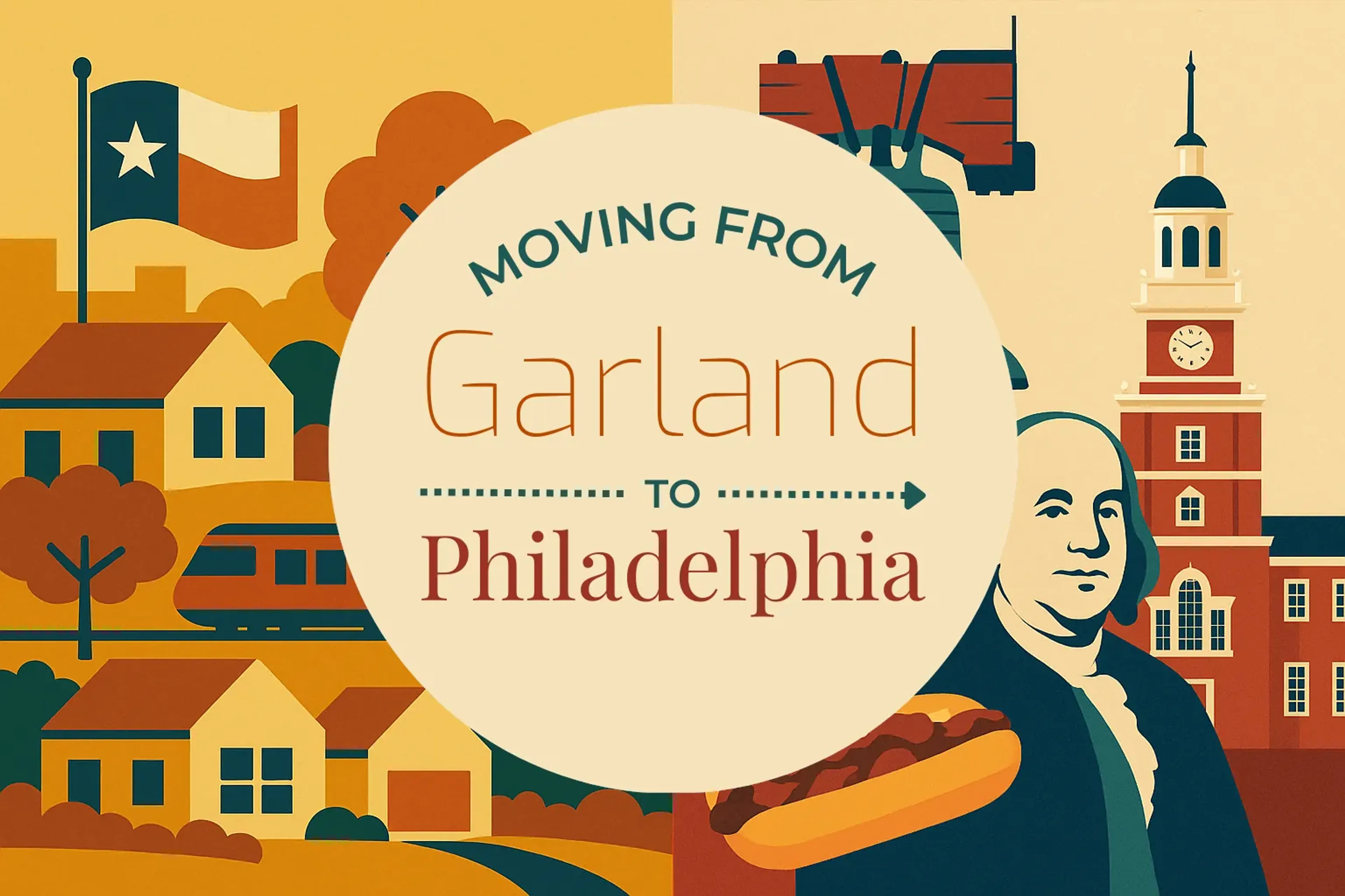 Side-by-side comparison of Garland to Philadelphia moving companies