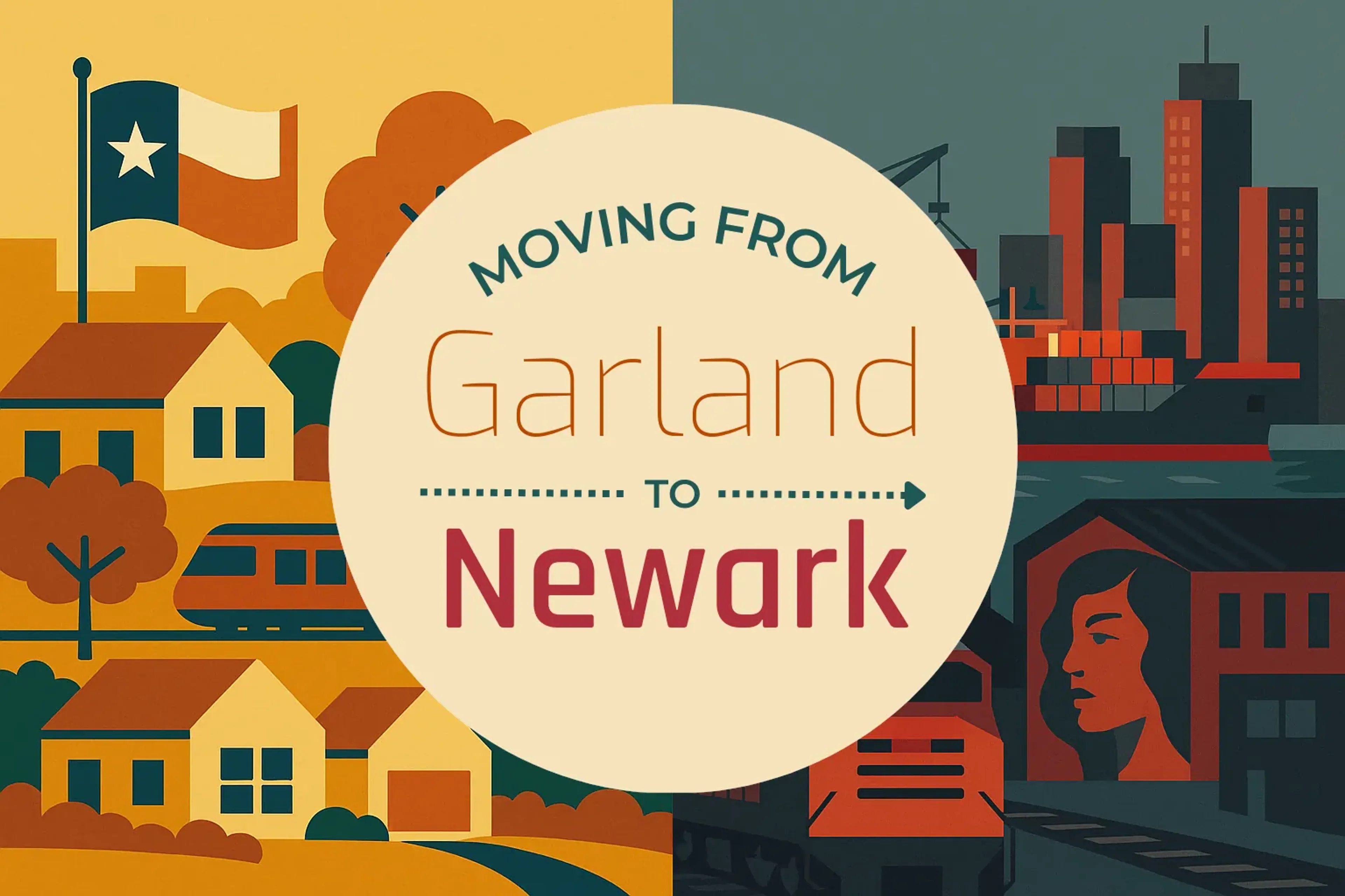 Side-by-side comparison of Garland to Newark moving companies