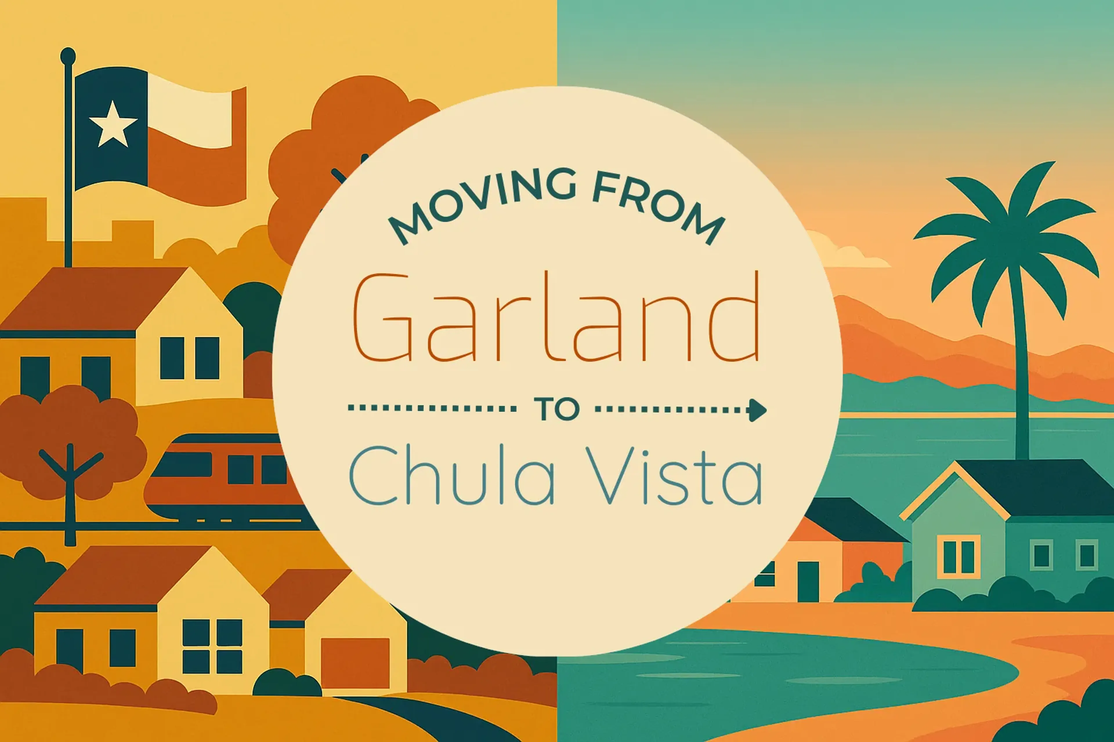 Side-by-side comparison of Garland to Chula Vista moving companies