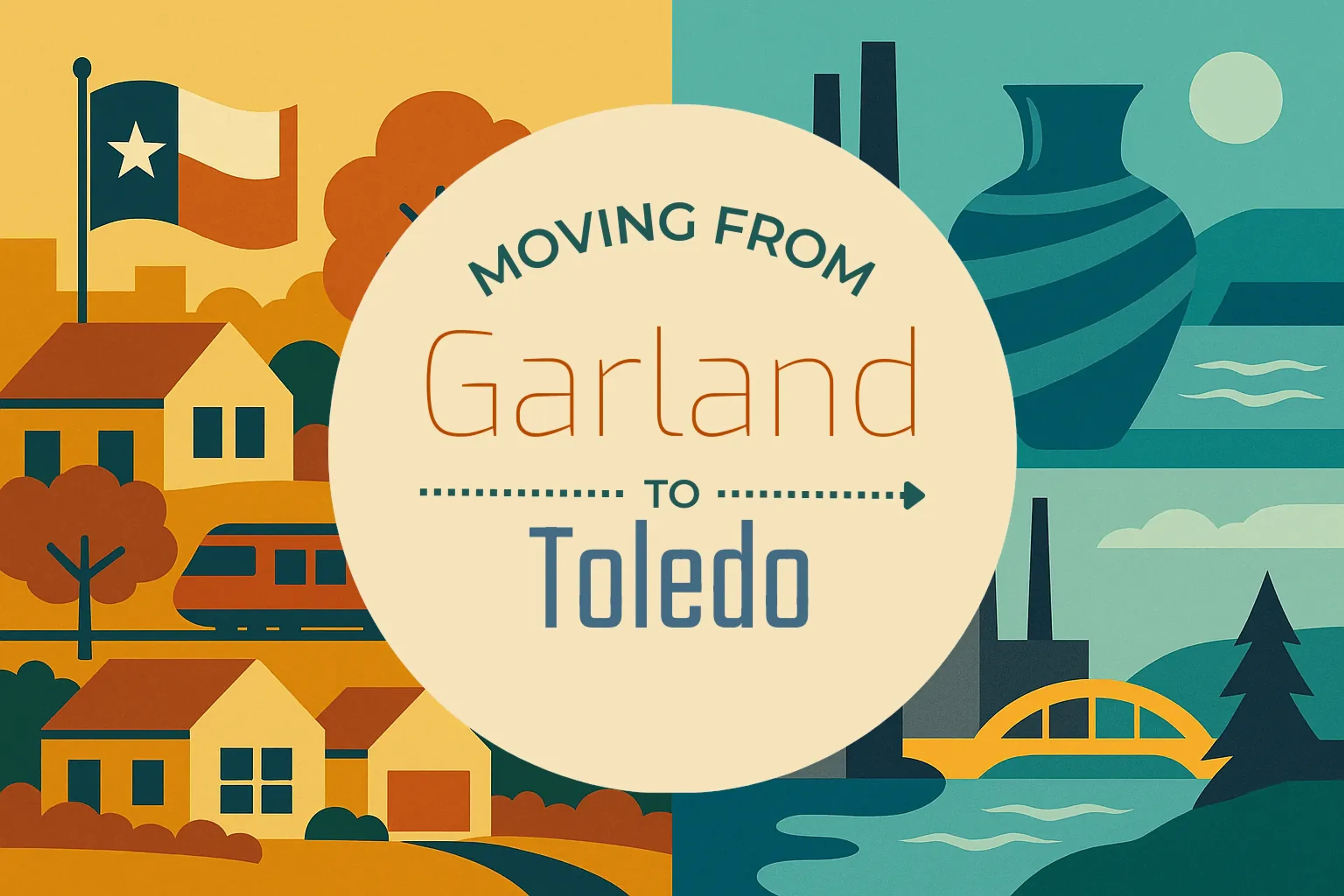 Side-by-side comparison of Garland to Toledo moving companies