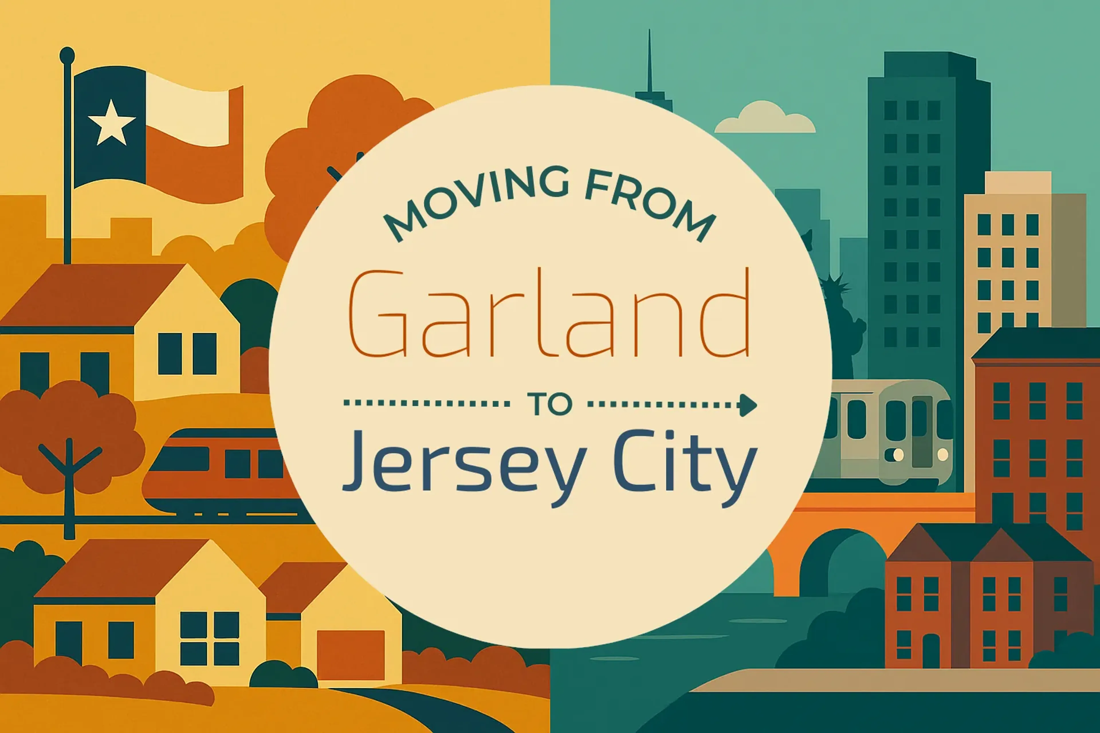 Side-by-side comparison of Garland to Jersey City moving companies